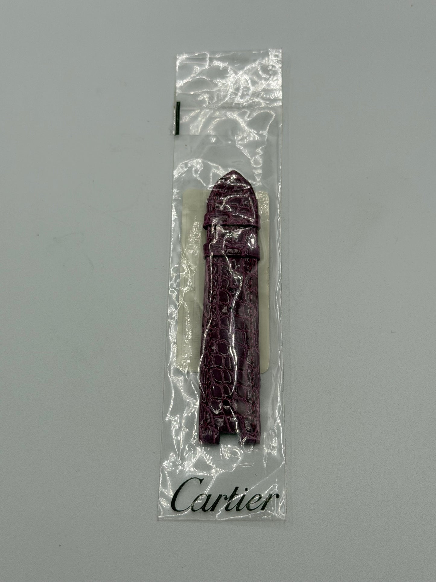 Cartier Bagnoire cinturino alligatore viola purple KD2TRS31 20/18mm