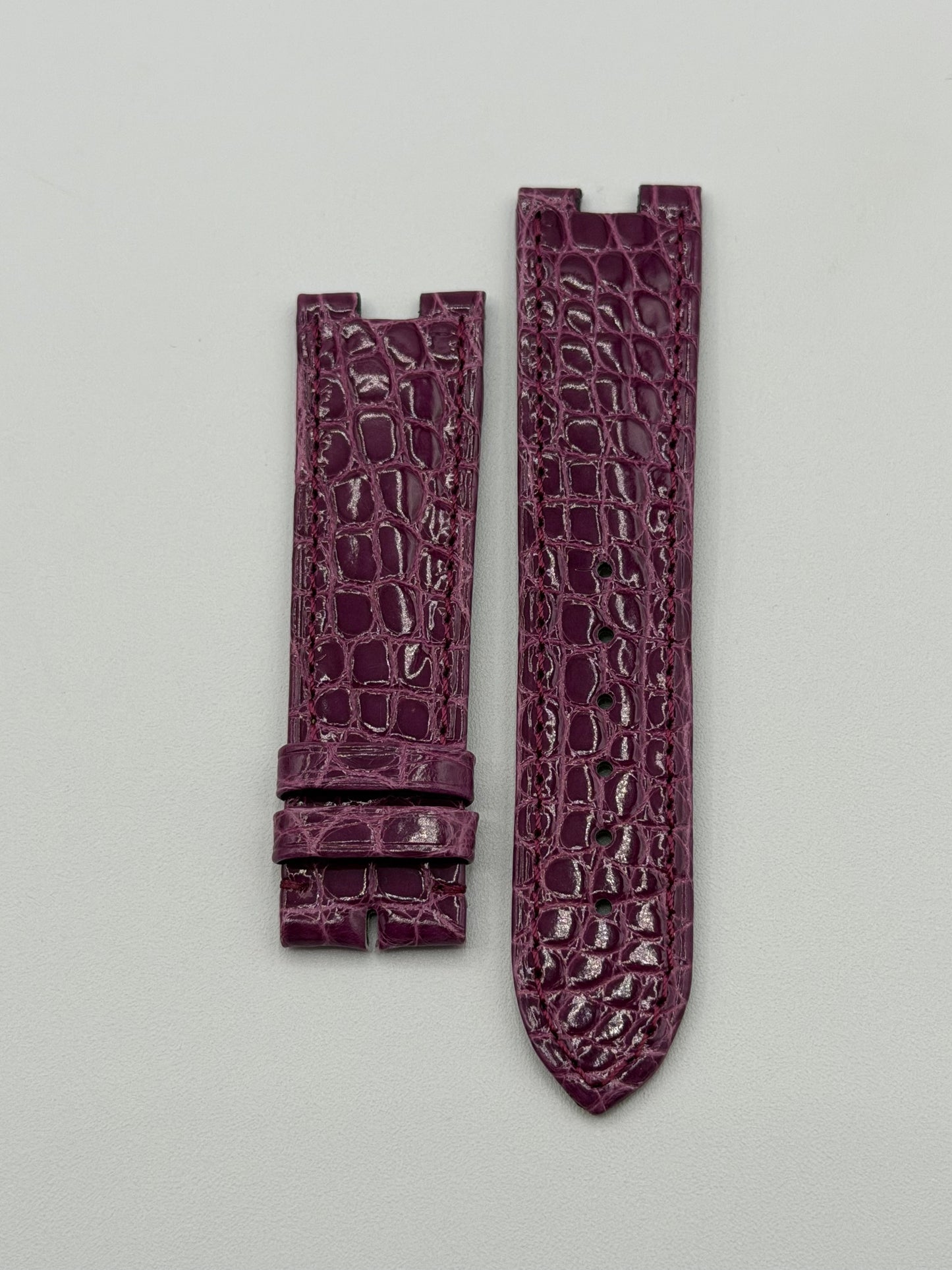 Cartier Bagnoire cinturino alligatore viola purple KD2TRS31 20/18mm