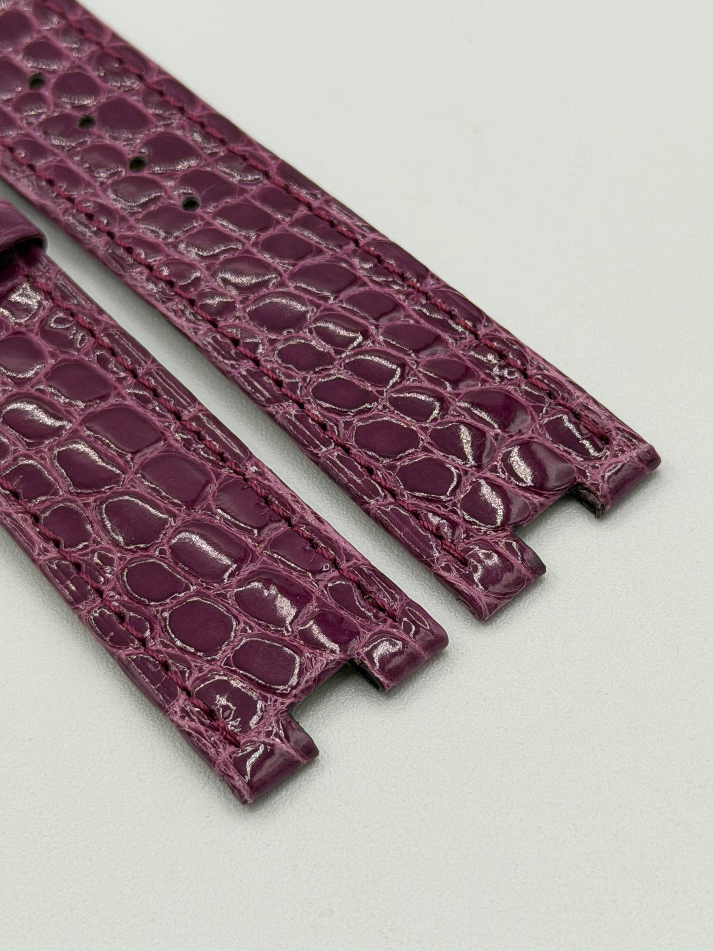 Cartier Bagnoire cinturino alligatore viola purple KD2TRS31 20/18mm
