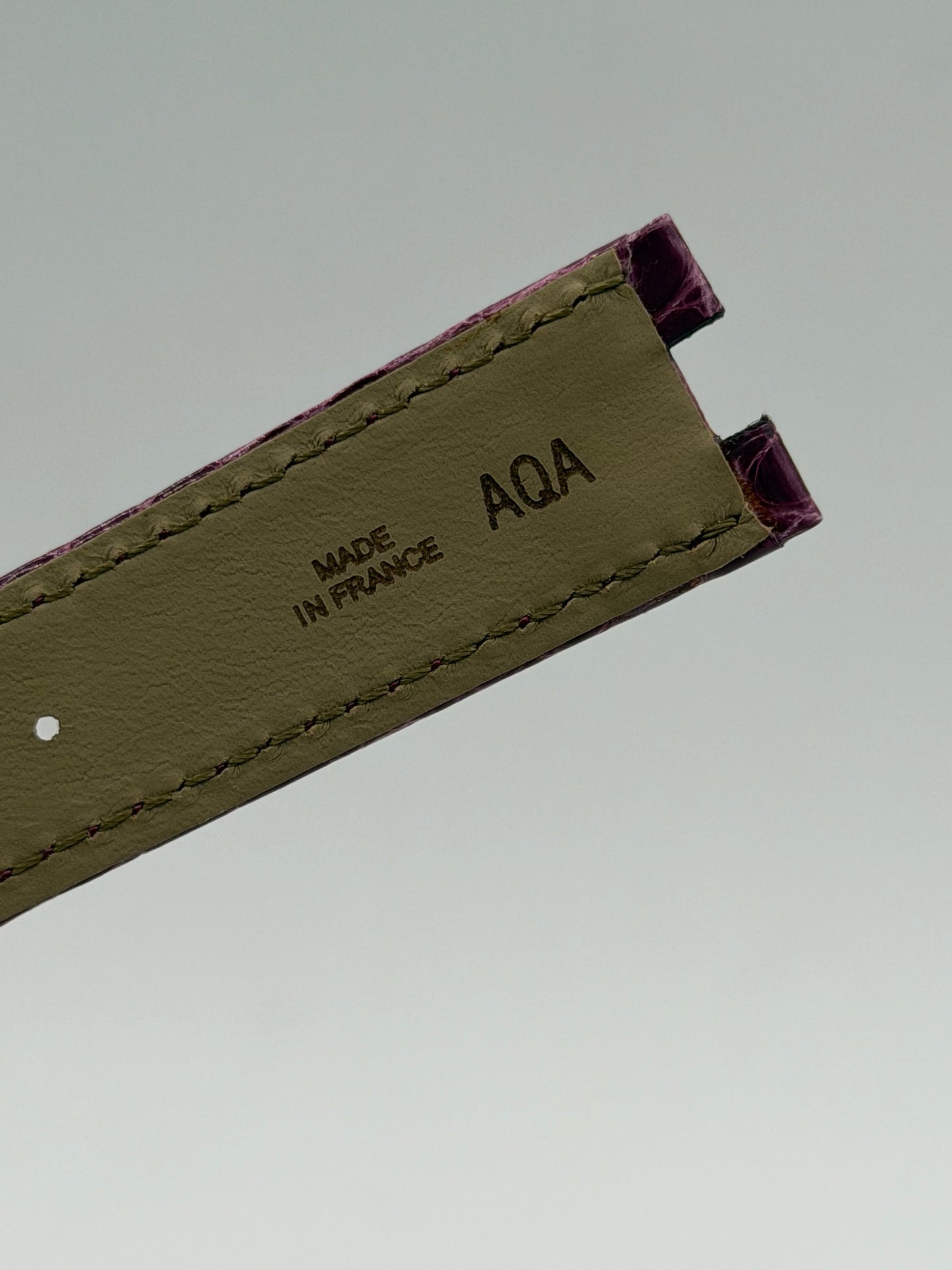 Cartier Bagnoire cinturino alligatore viola purple KD2TRS31 20/18mm