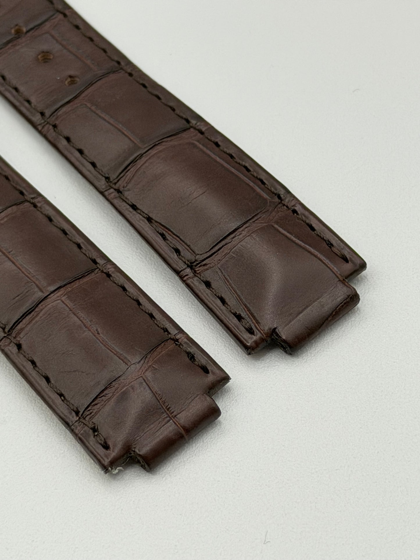 Cartier Ballon Bleu cinturino orologio alligatore marrone KD2HAM52 18.5/16mm