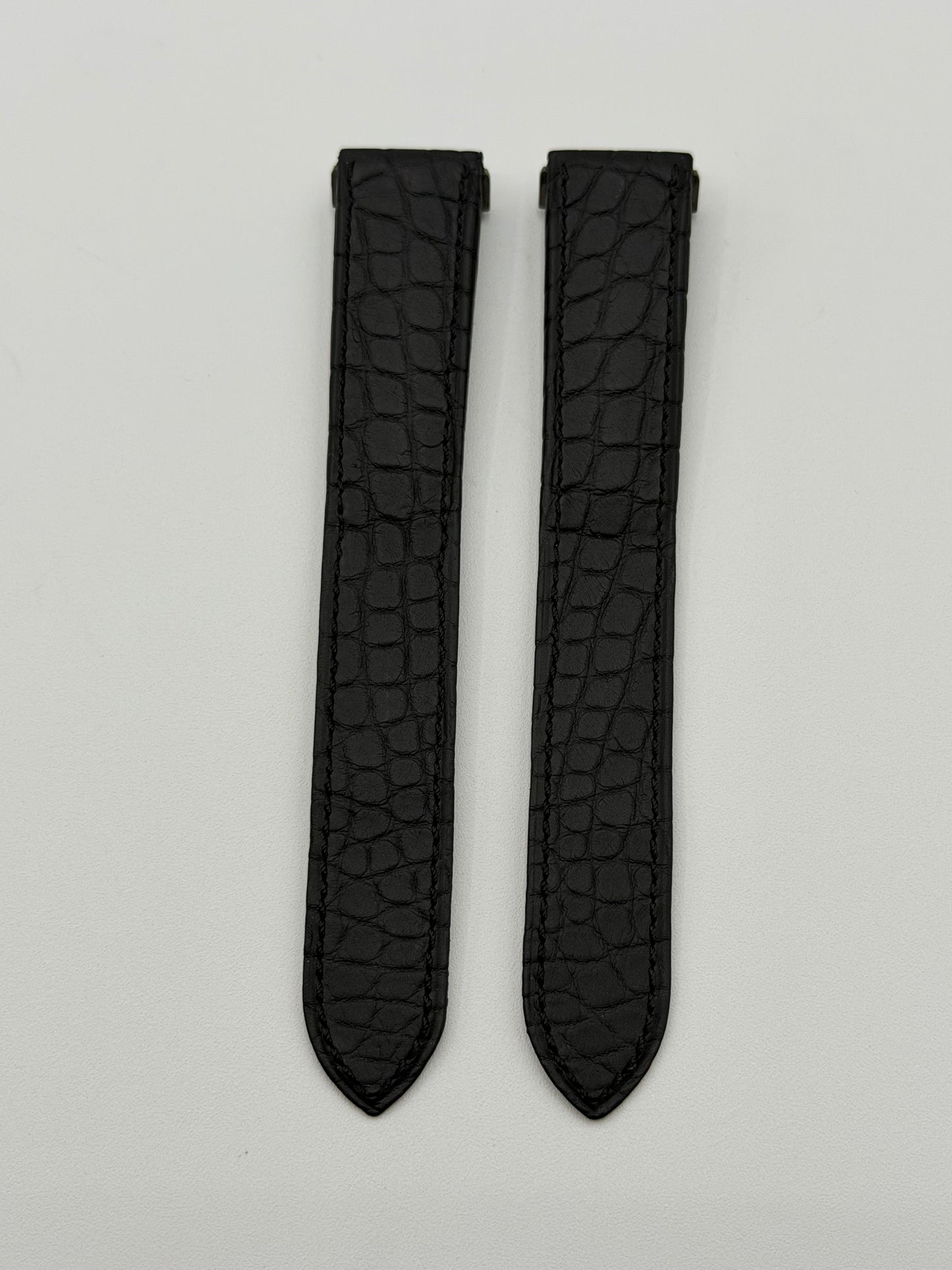 Cartier cinturino alligatore nero black alligator KD82ZA80 20/18mm
