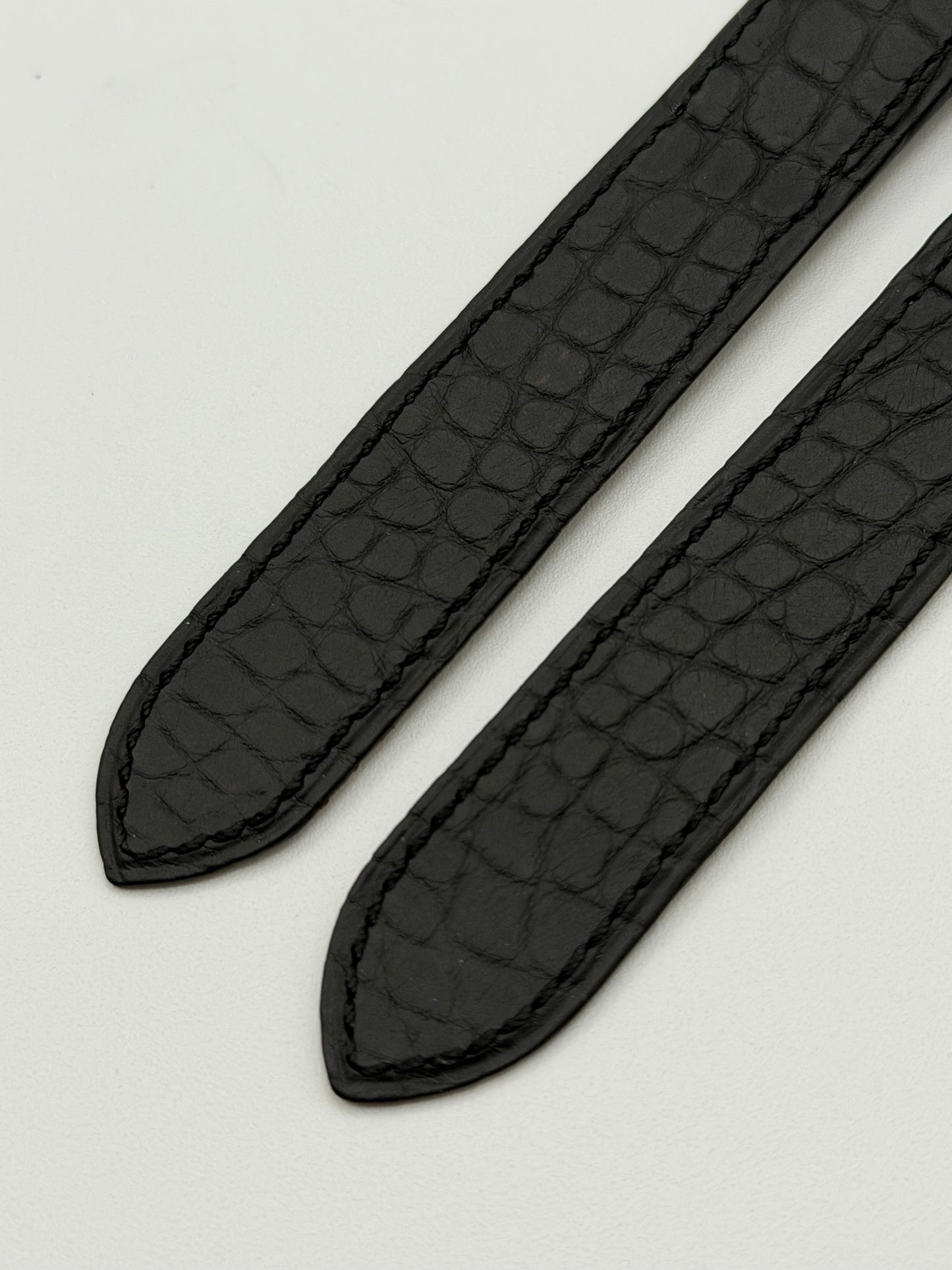 Cartier cinturino alligatore nero black alligator KD82ZA80 20/18mm