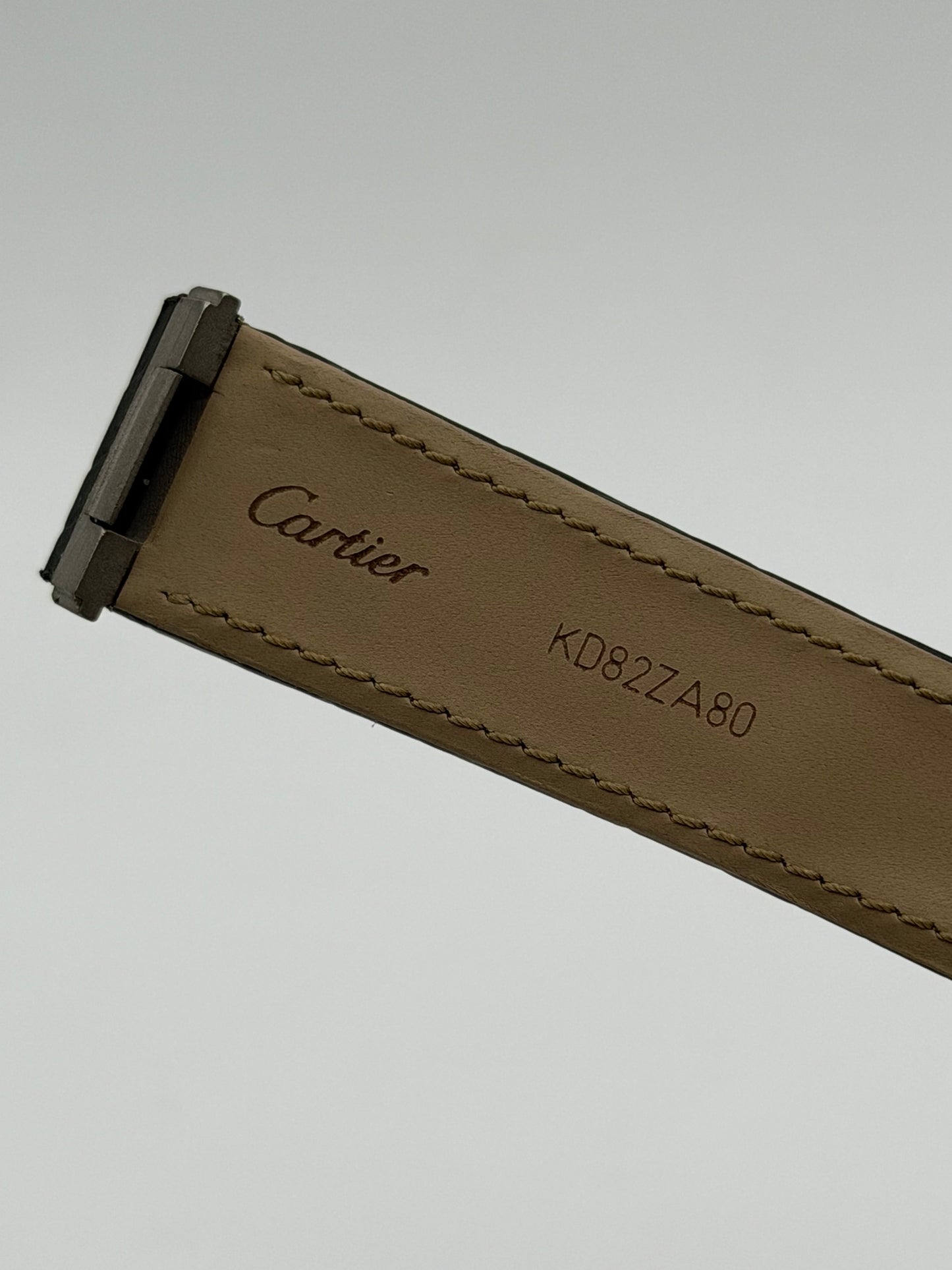 Cartier cinturino alligatore nero black alligator KD82ZA80 20/18mm