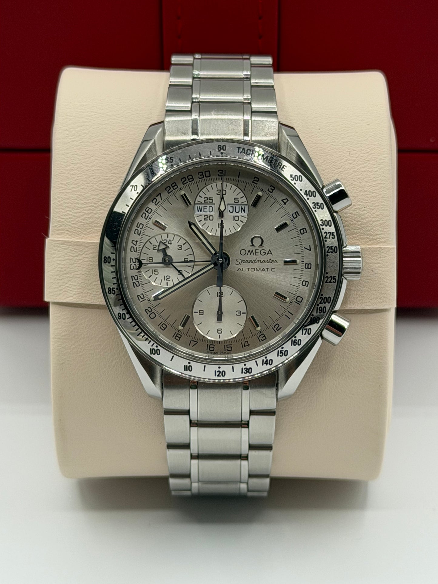 Omega Speedmaster Date Triple Calendar 39mm acciaio steel ref 1750084 cal 1151