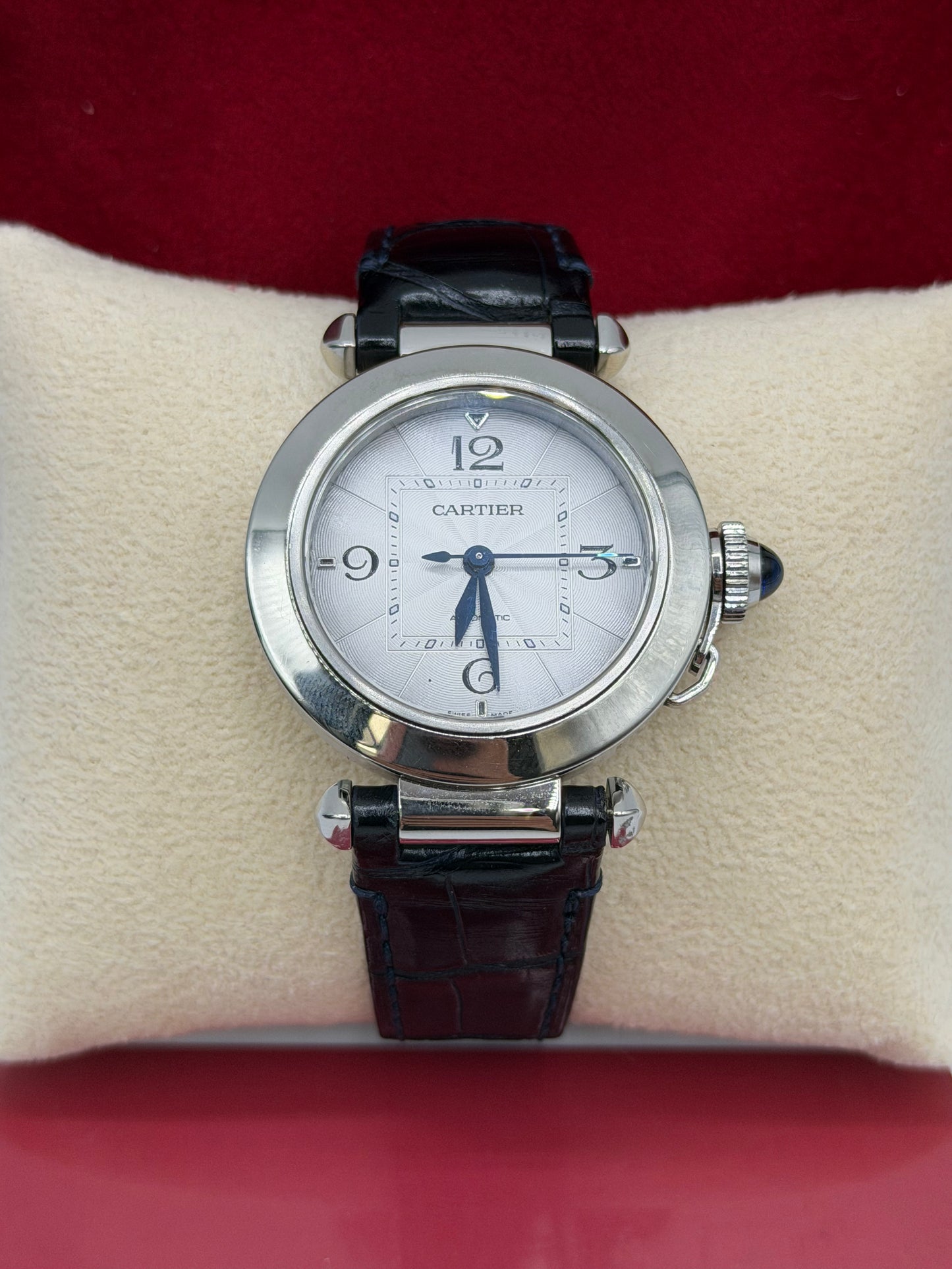Cartier Pasha 35mm acciaio steel ref WSPA0013 calibro 1847MC anno 2020