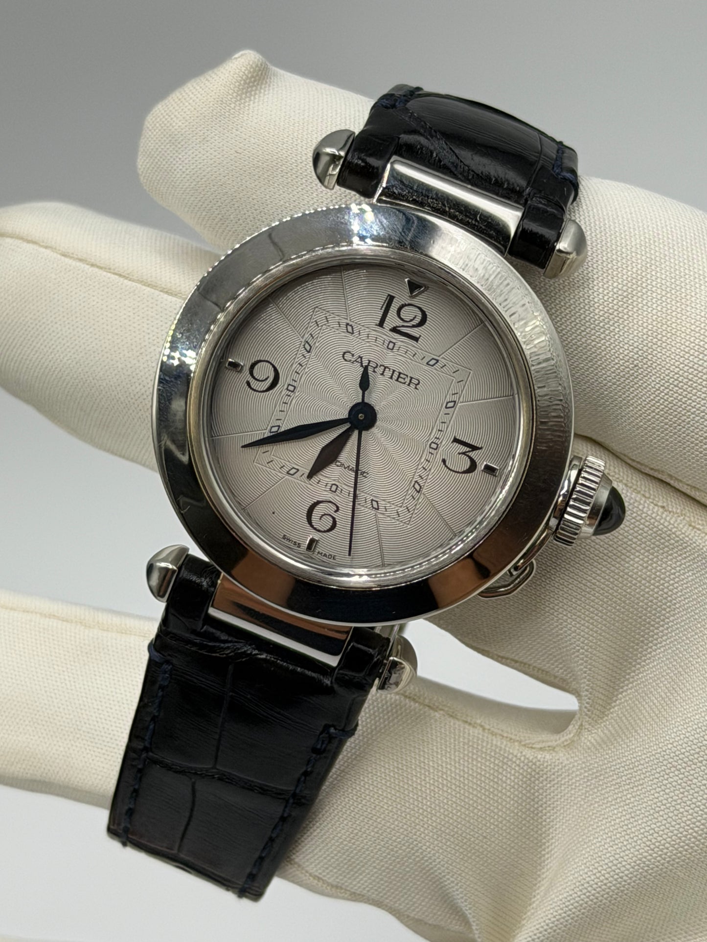 Cartier Pasha 35mm acciaio steel ref WSPA0013 calibro 1847MC anno 2020