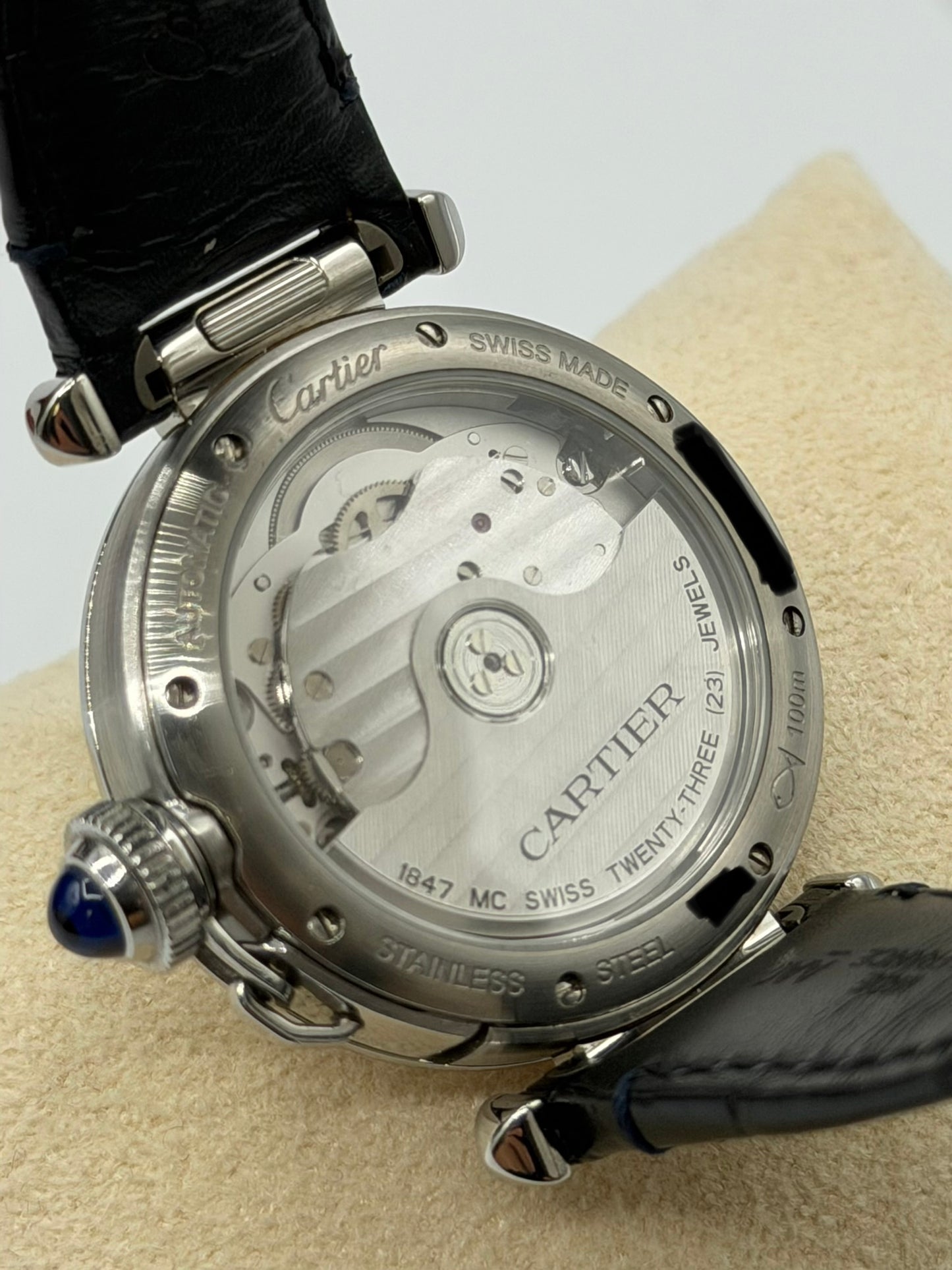 Cartier Pasha 35mm acciaio steel ref WSPA0013 calibro 1847MC anno 2020