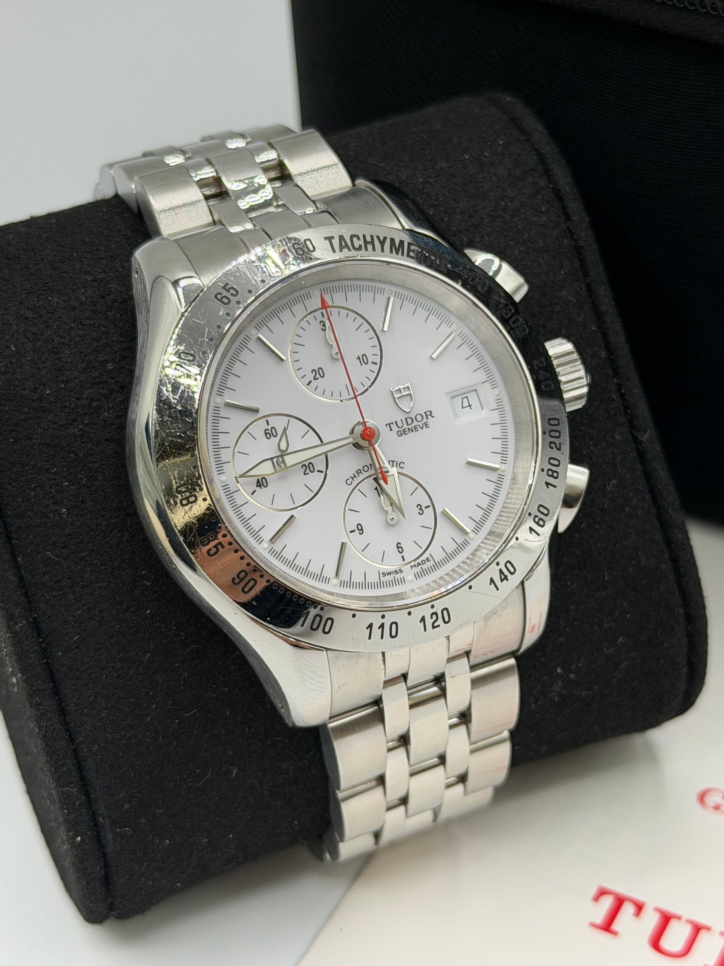 Tudor Chronautic 41mm acciaio steel ref 79380 cal Valjoux 7750 anno 2004