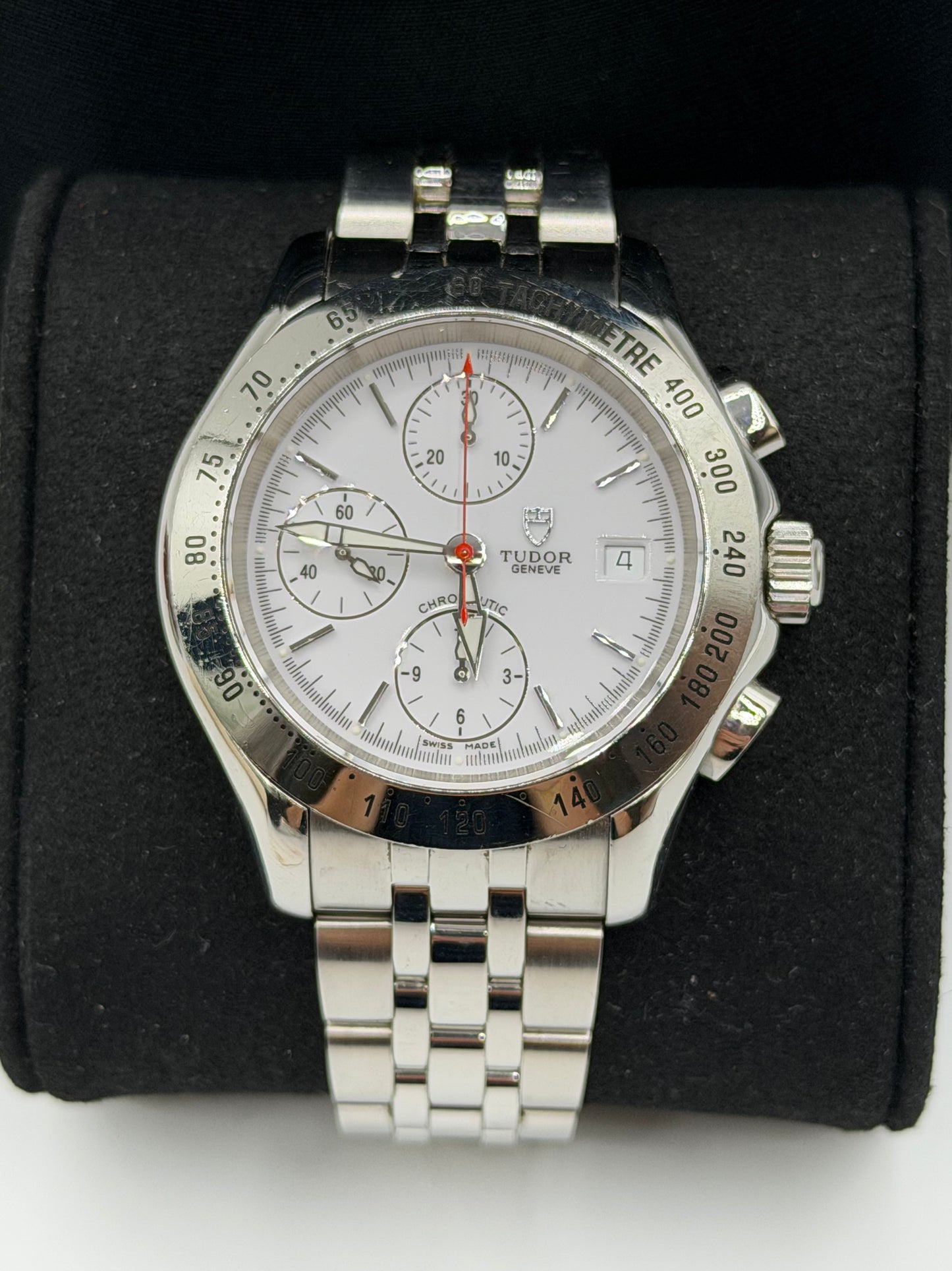 Tudor Chronautic 41mm acciaio steel ref 79380 cal Valjoux 7750 anno 2004