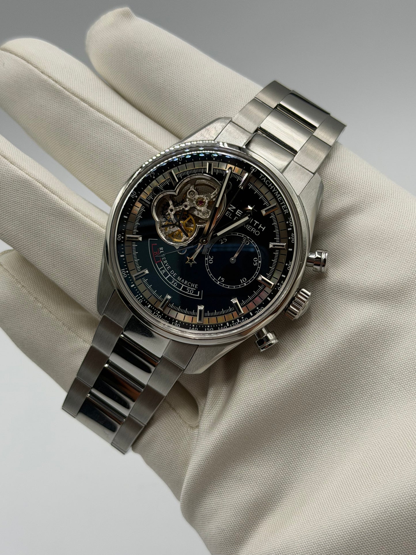 Zenith El Primero Chronomaster 42mm acciaio ref 03.2080.4021/21.M2040 cal 4021