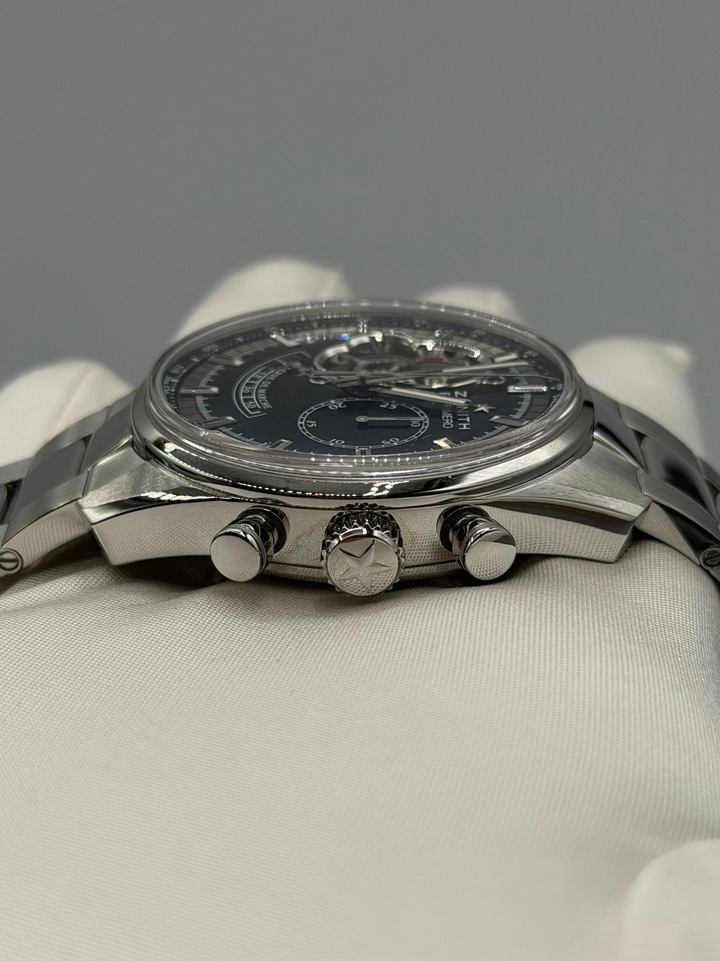 Zenith El Primero Chronomaster 42mm acciaio ref 03.2080.4021/21.M2040 cal 4021