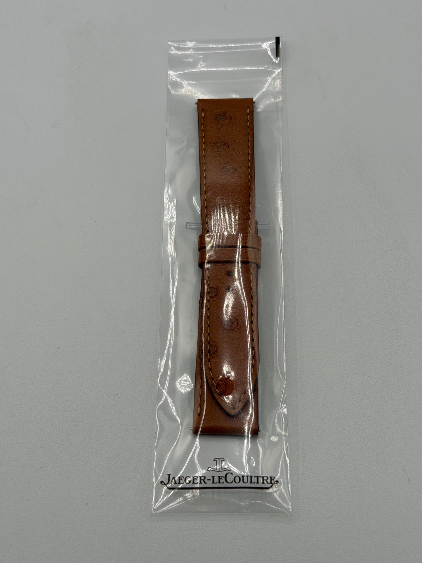 Jaeger LeCoultre Reverso L cinturino struzzo marrone brown ostrich 20/18mm