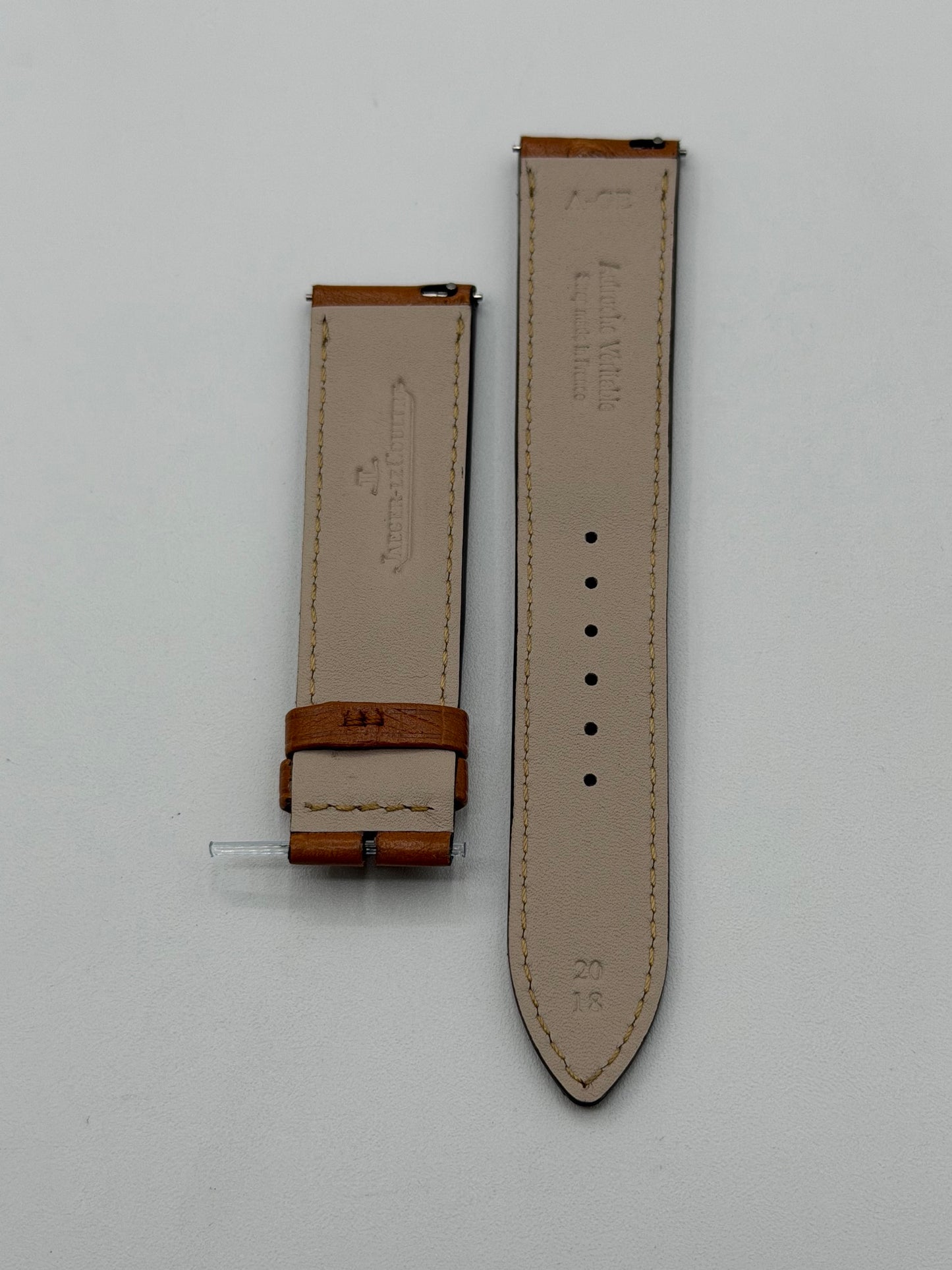 Jaeger LeCoultre Reverso L cinturino struzzo marrone brown ostrich 20/18mm