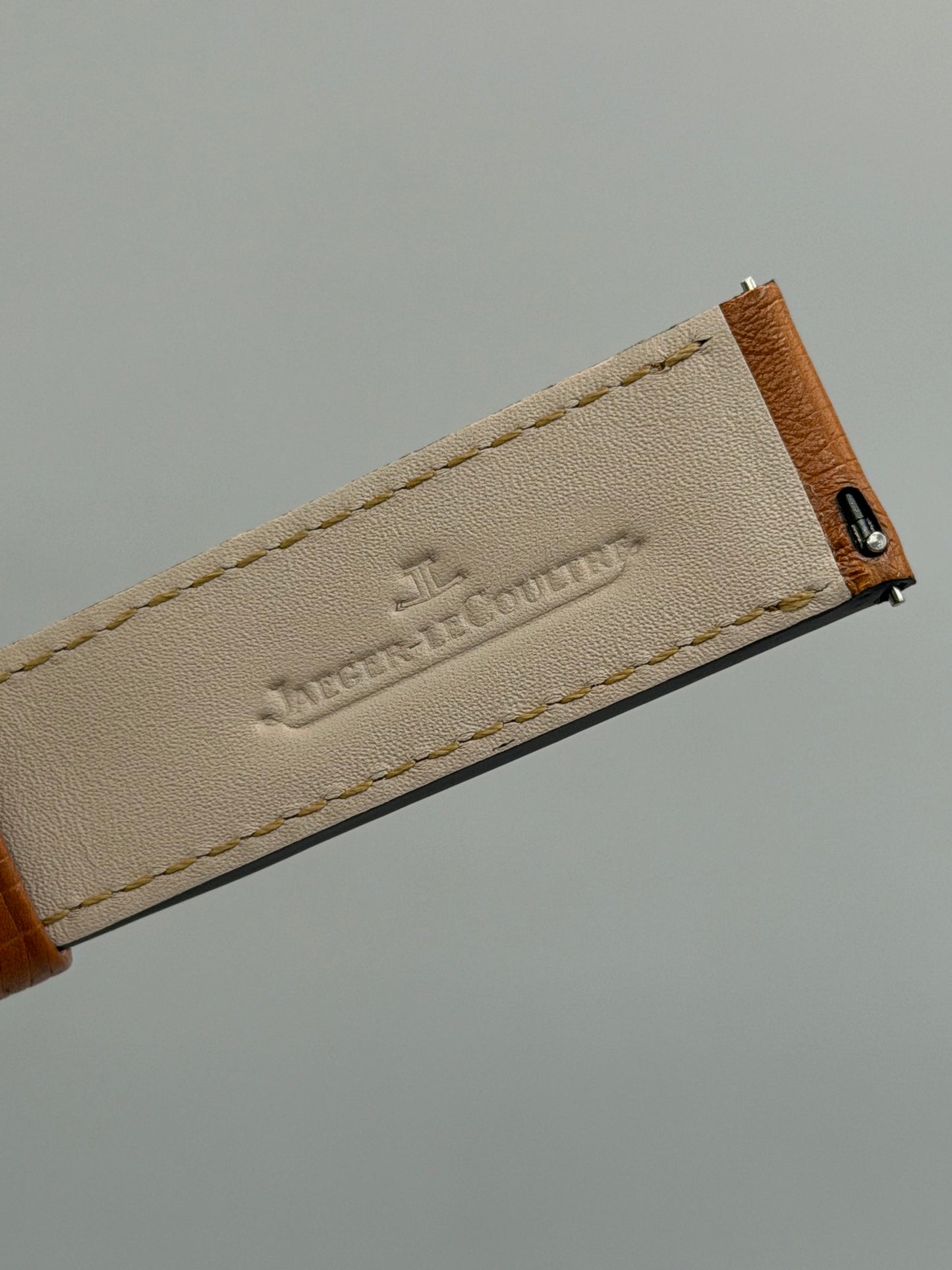 Jaeger LeCoultre Reverso L cinturino struzzo marrone brown ostrich 20/18mm
