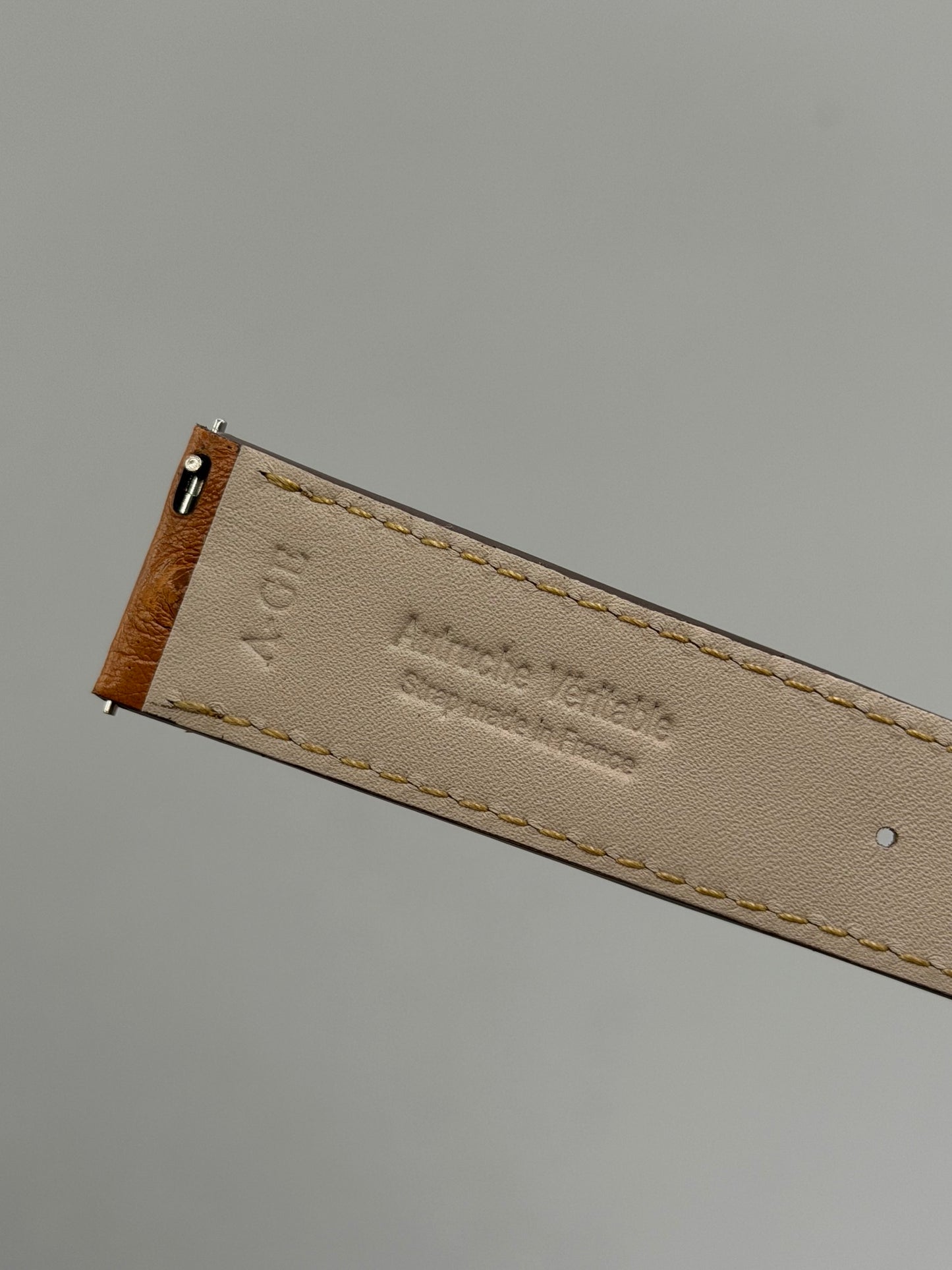 Jaeger LeCoultre Reverso L cinturino struzzo marrone brown ostrich 20/18mm