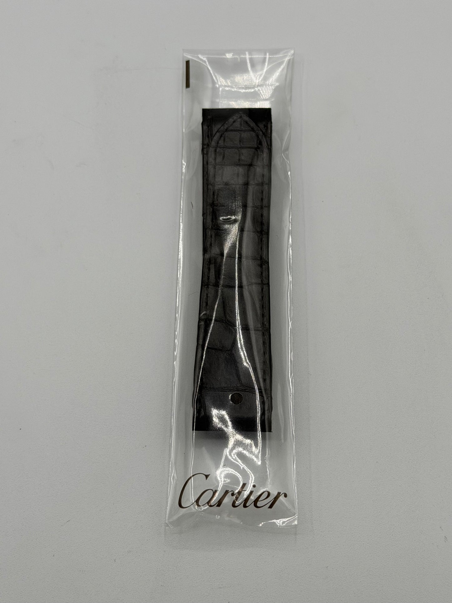 Cartier Santos 100XL cinturino alligatore marrone brown KD1IJL04 24.5/21mm