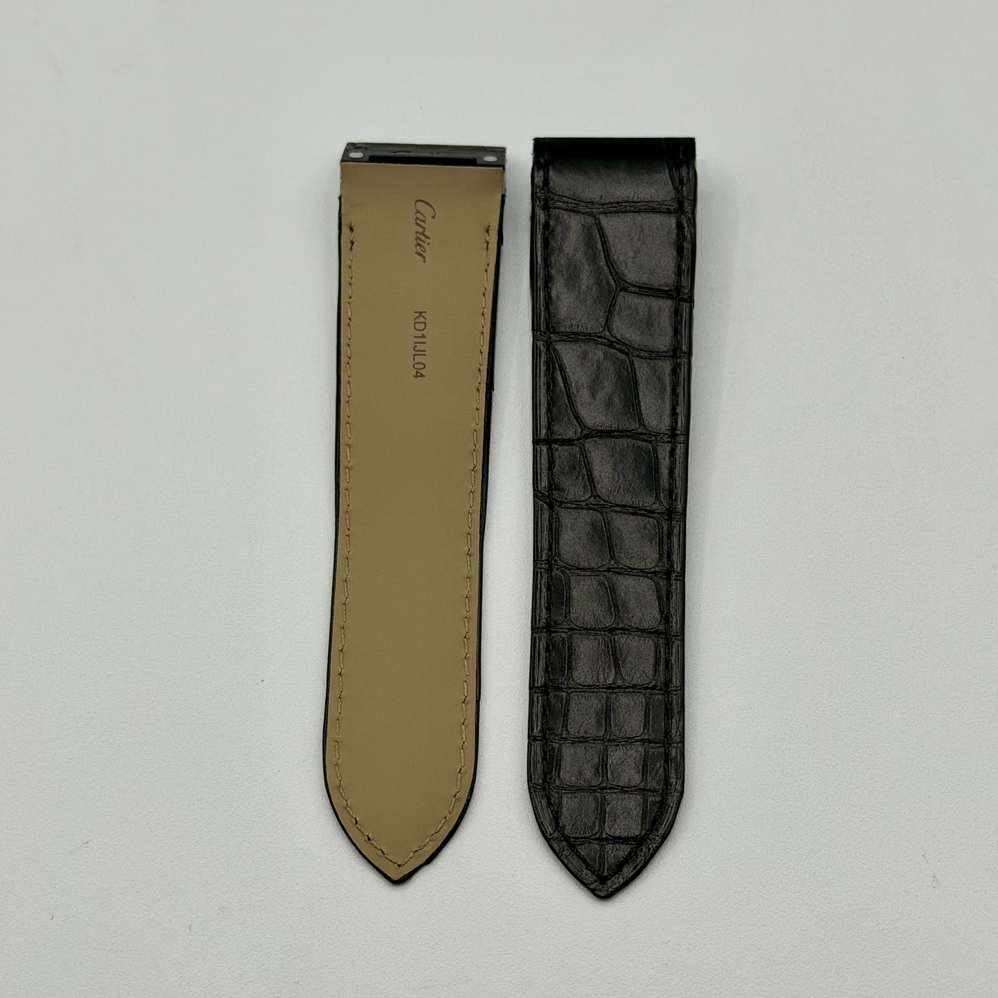 Cartier Santos 100XL cinturino alligatore marrone brown KD1IJL04 24.5/21mm