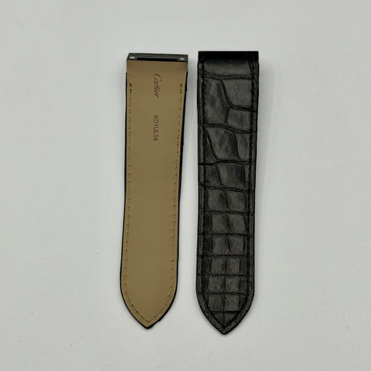 Cartier Santos 100XL cinturino alligatore marrone brown KD1IJL04 24.5/21mm