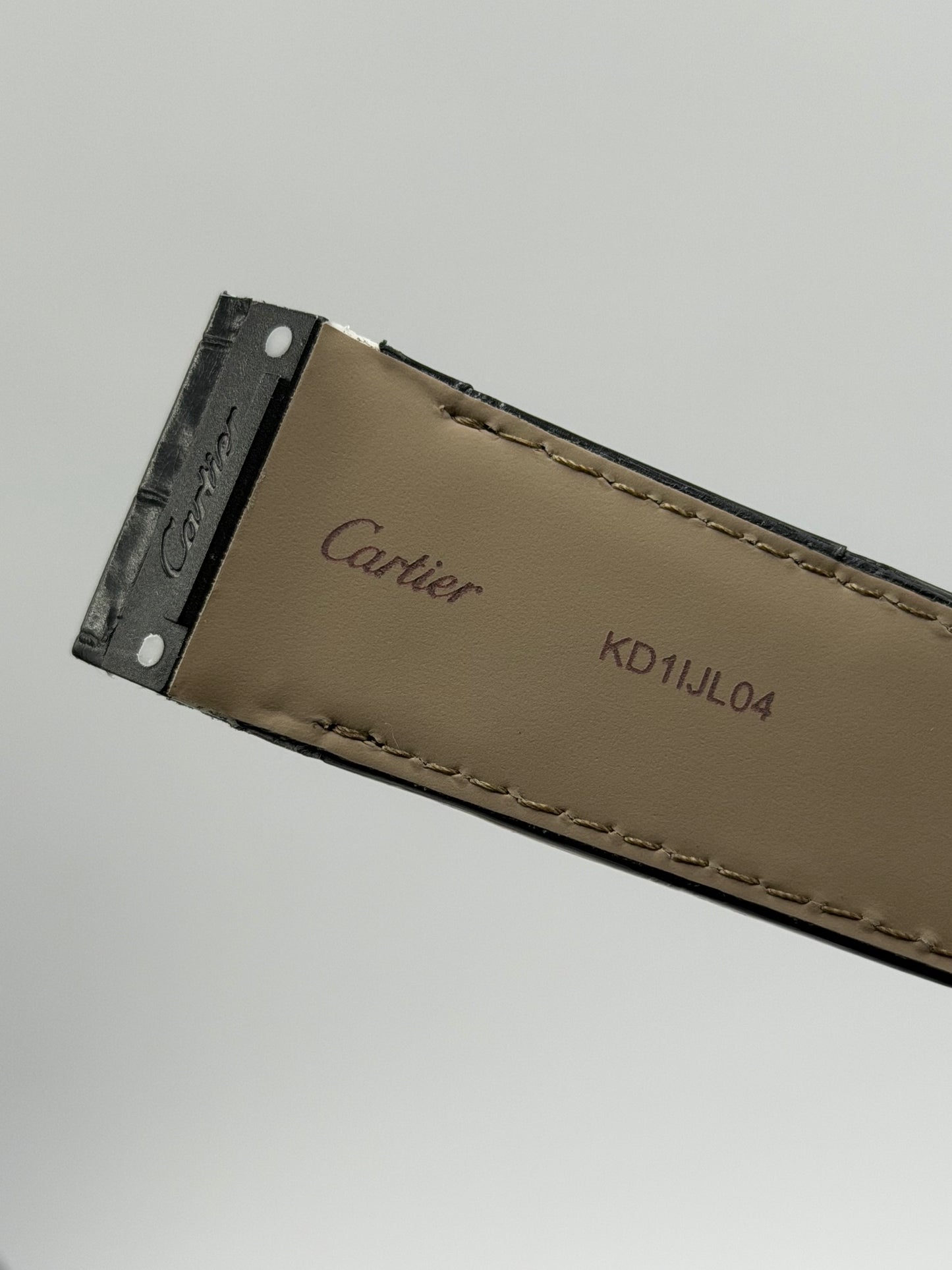 Cartier Santos 100XL cinturino alligatore marrone brown KD1IJL04 24.5/21mm