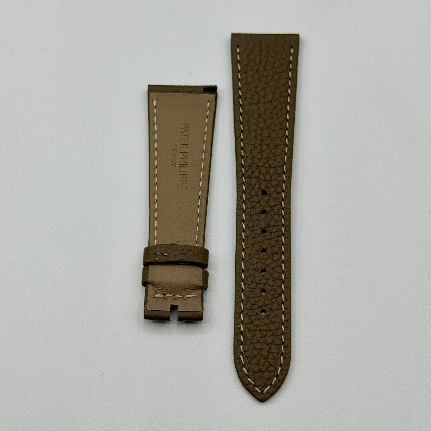 Patek Philippe cinturino pelle toro bull leather grey taupe 21/16mm