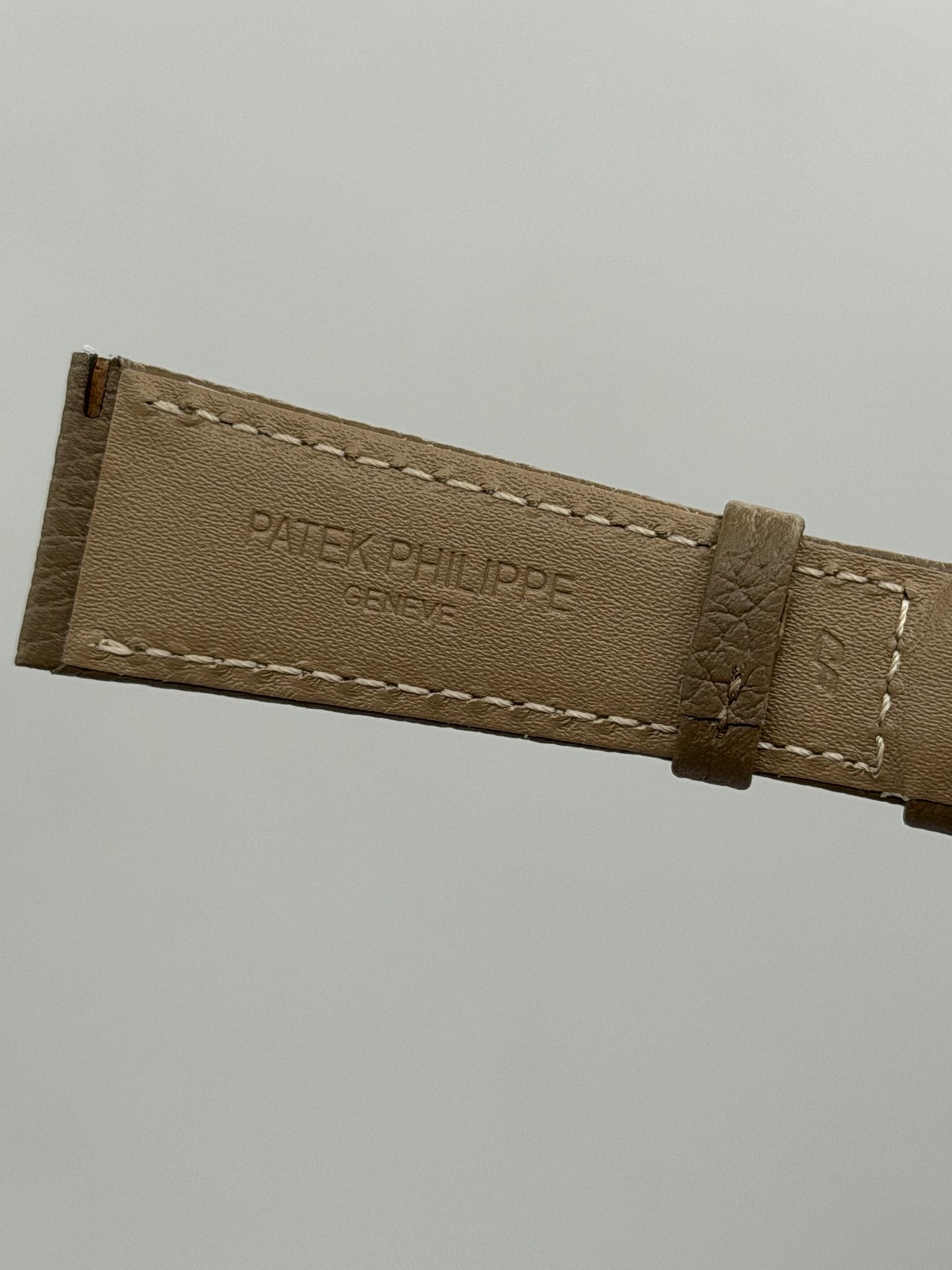 Patek Philippe cinturino pelle toro bull leather grey taupe 21/16mm