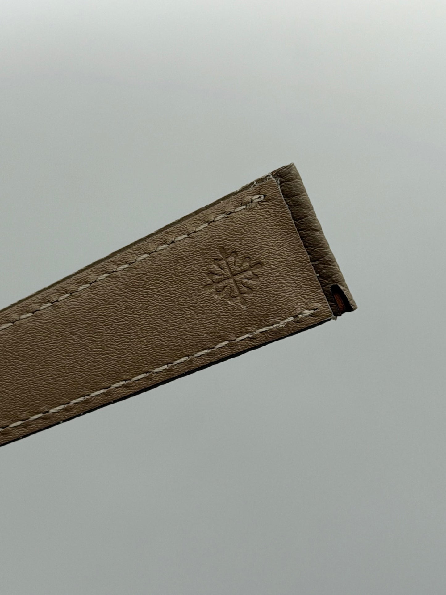 Patek Philippe cinturino pelle toro bull leather grey taupe 21/16mm