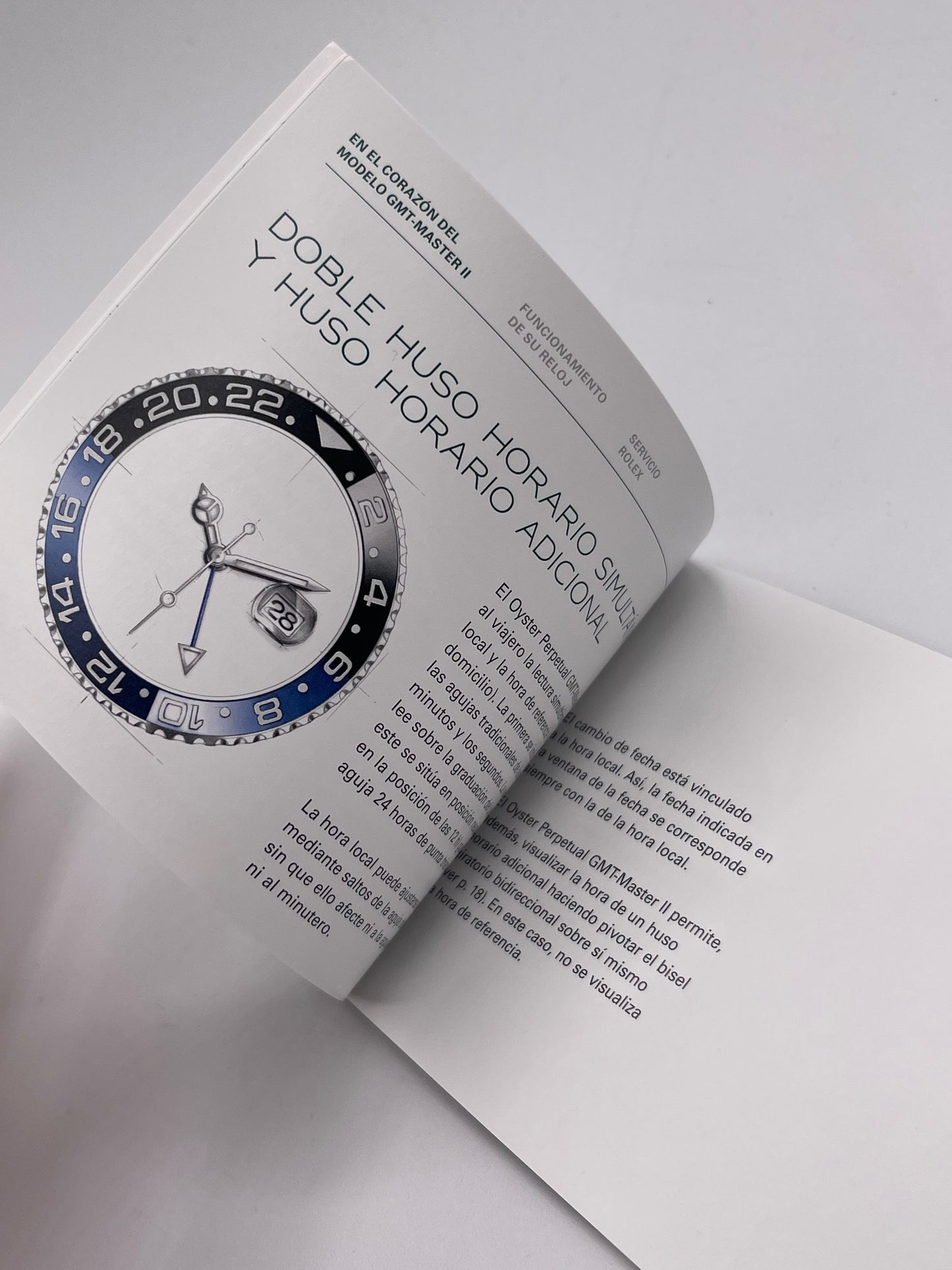 Rolex Gmt-Master II libretto corredo orologio watch booklet 4.2018 spagnolo