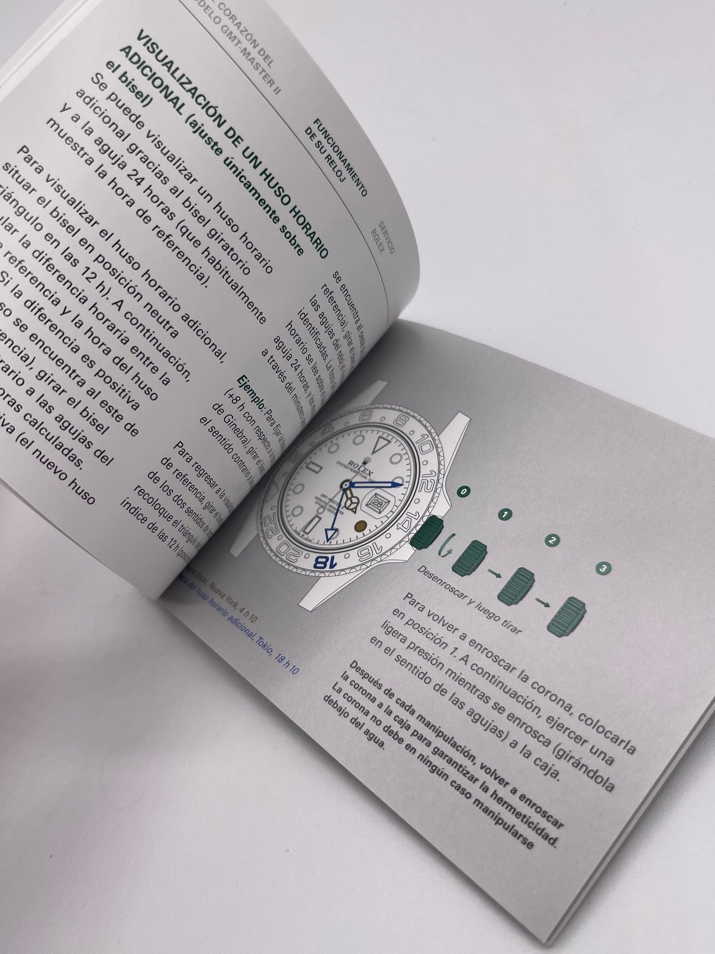Rolex Gmt-Master II libretto corredo orologio watch booklet 4.2018 spagnolo