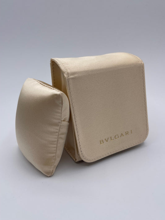Bulgari Bvlgari pochette viaggio porta orologio watch travel pouch avorio ivory