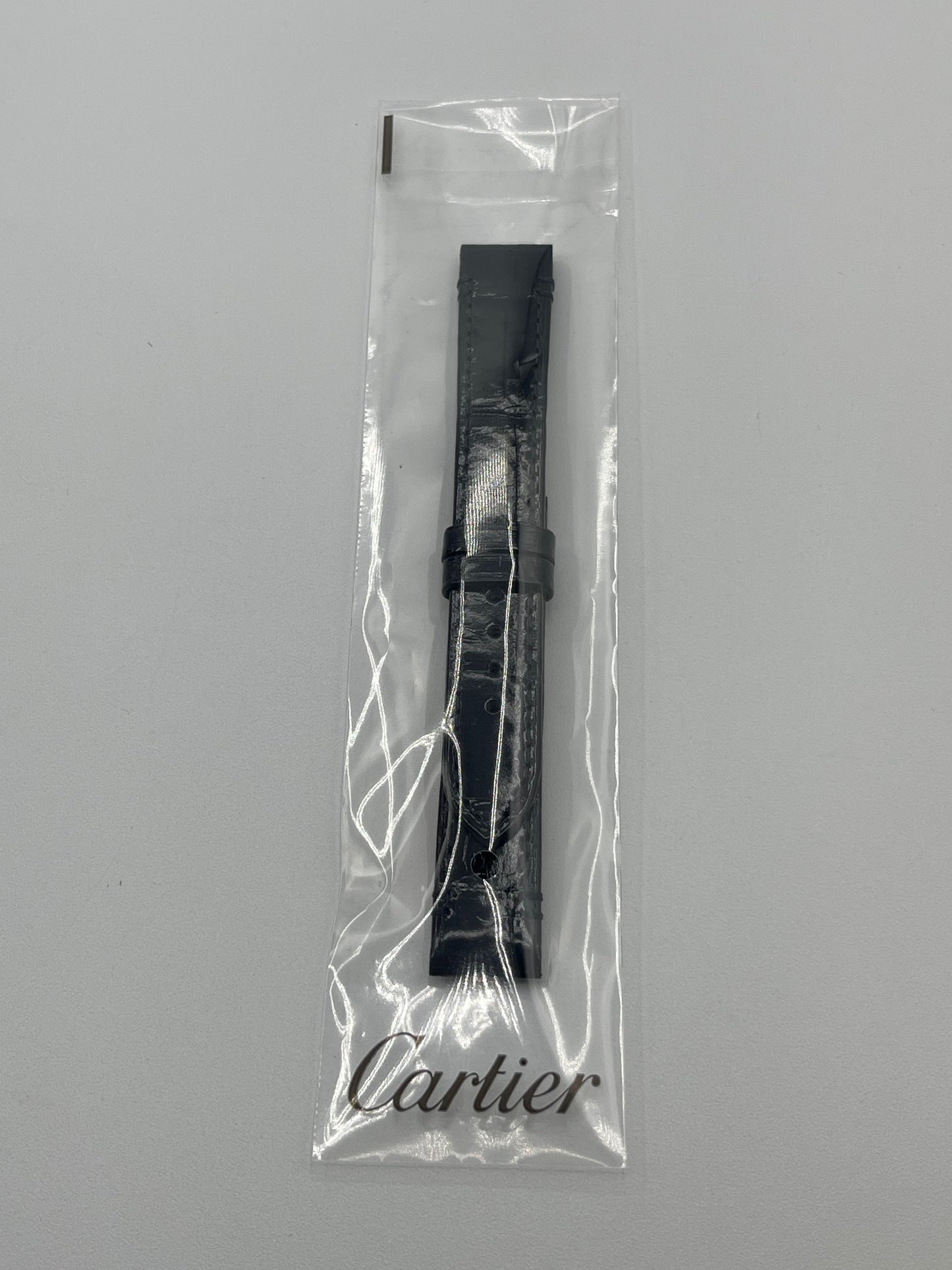 Cartier Tank Francaise cinturino orologio alligatore blu blue KDE9AN85 15/14