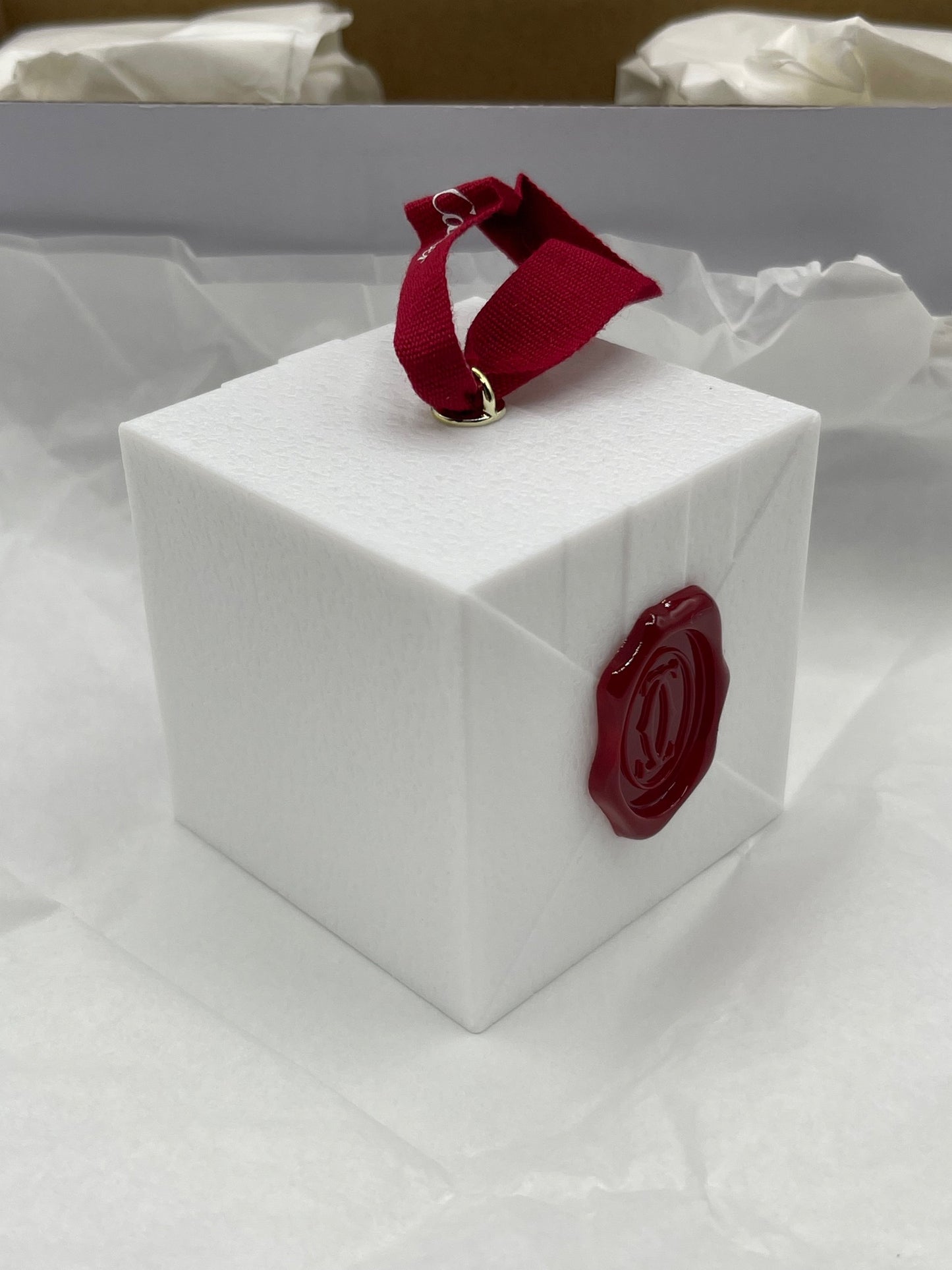 Cartier set 3 scatole regalo albero Natale present boxes pin tree