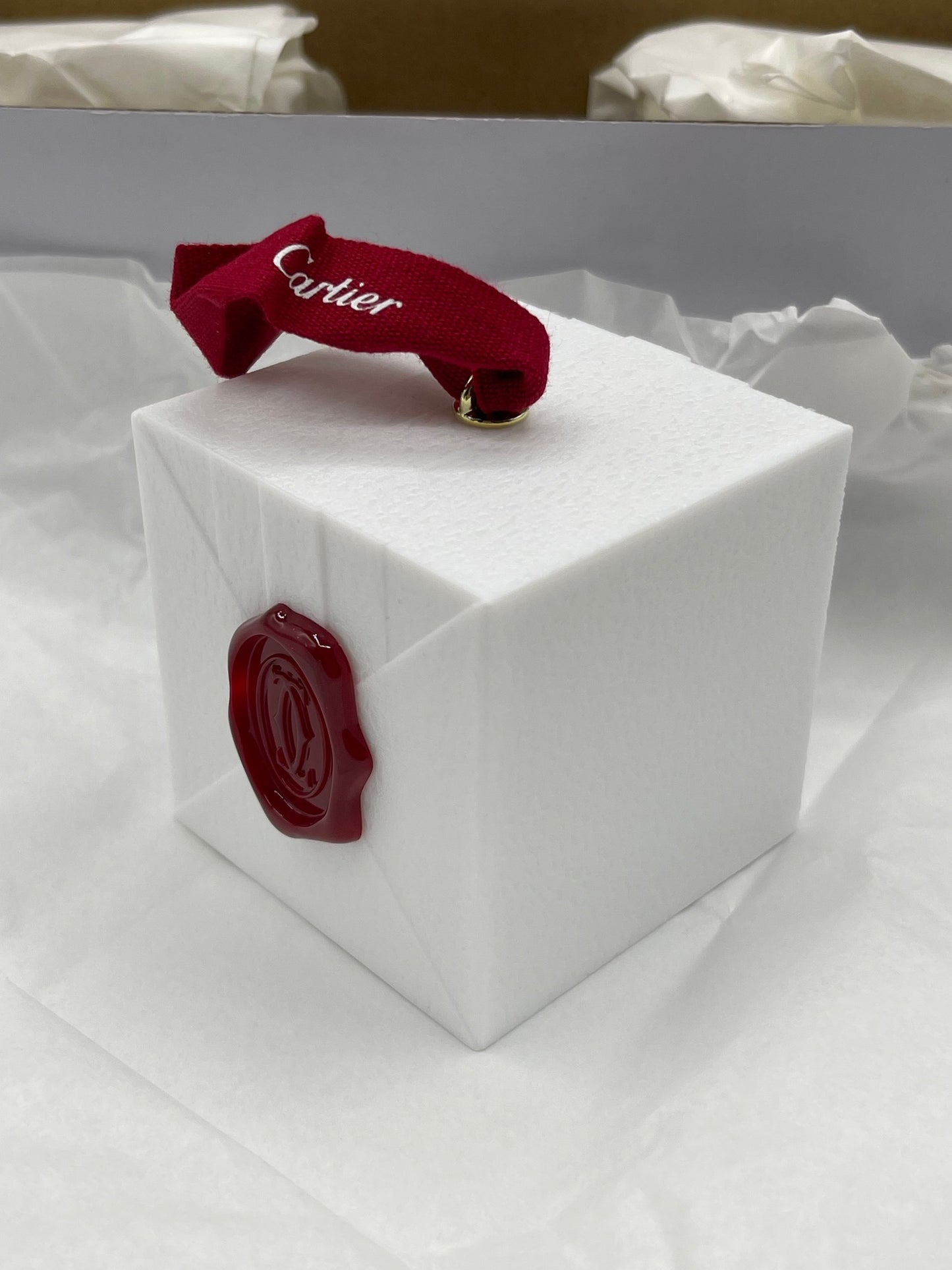 Cartier set 3 scatole regalo albero Natale present boxes pin tree