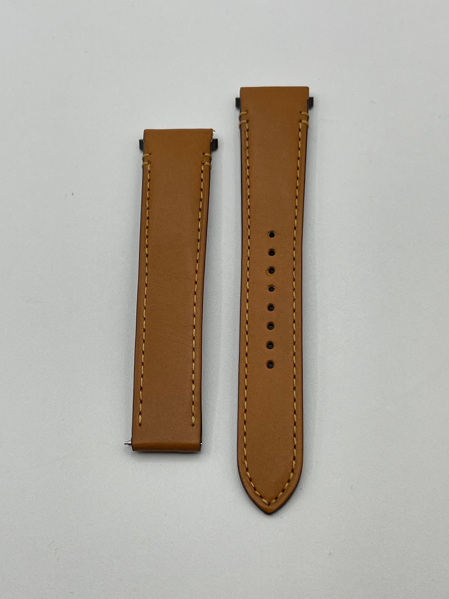 Cartier Santos cinturino orologio pelle marrone ref KDATLABK 18.5/16mm
