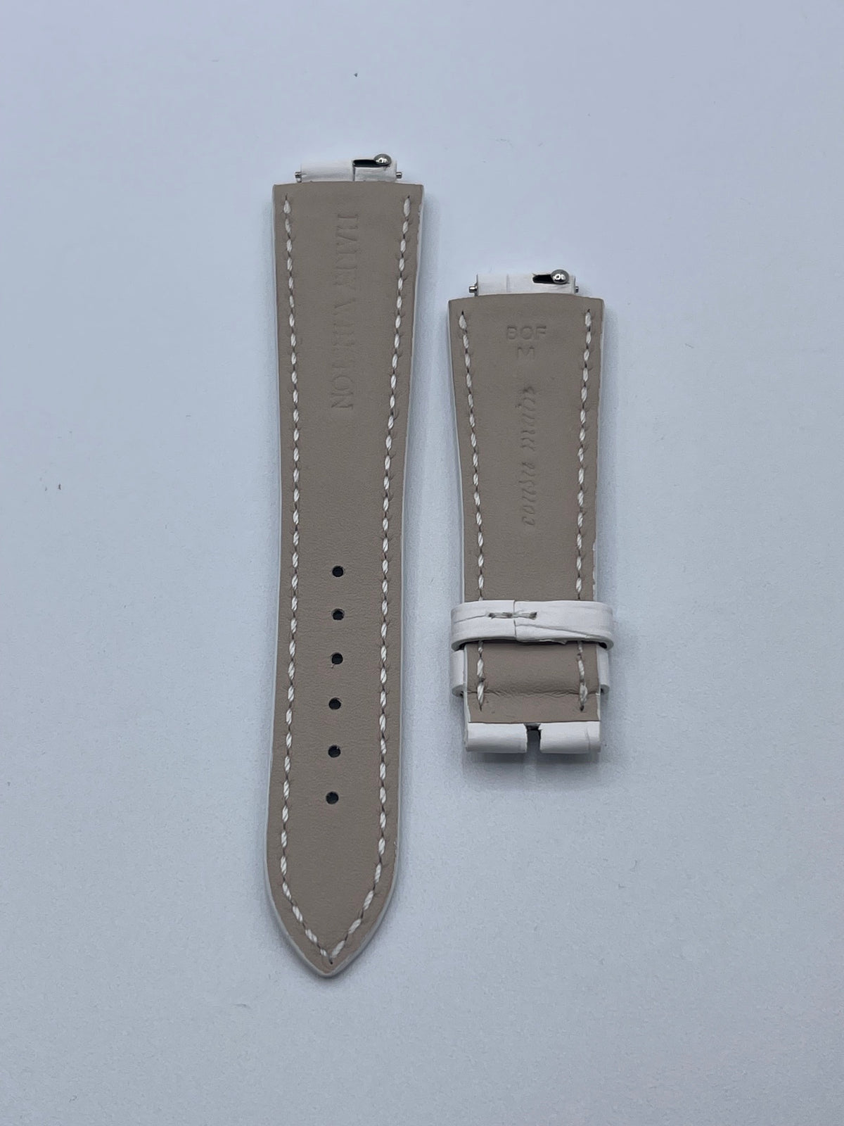 Harry Winston Ocean cinturino alligatore bianco alligator strap 21(13.4)/16mm