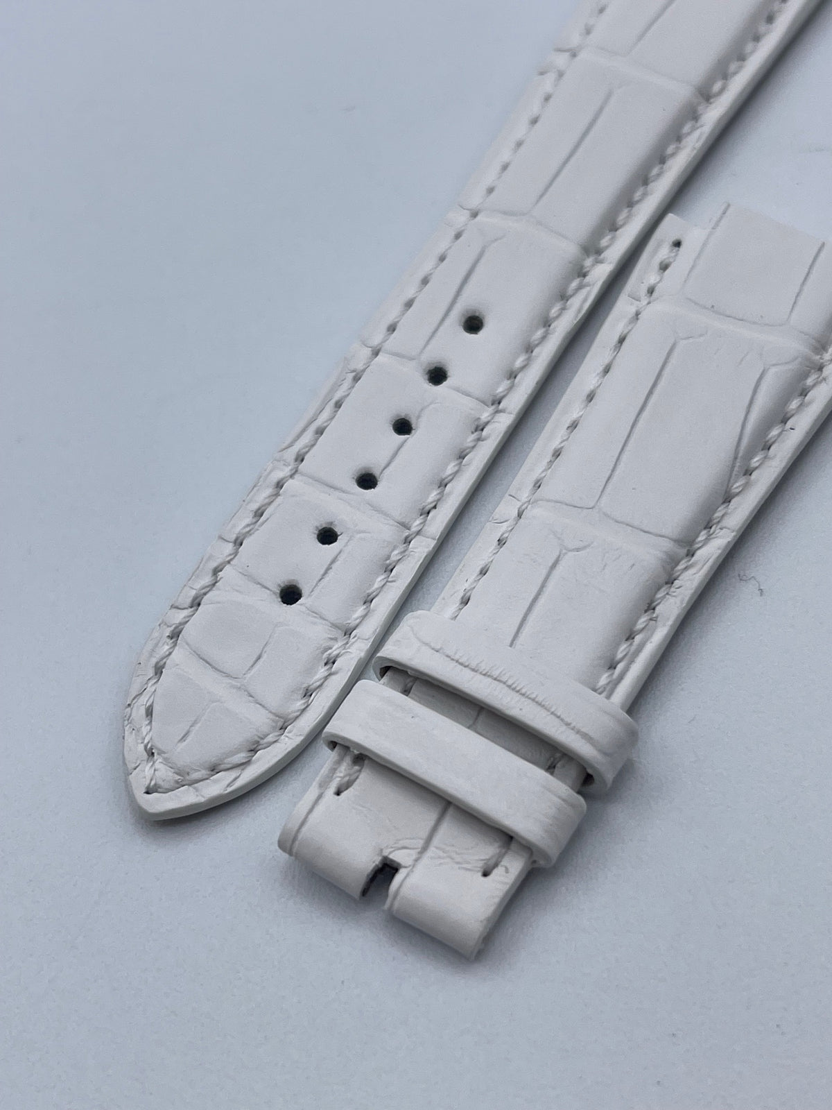 Harry Winston Ocean cinturino alligatore bianco alligator strap 21(13.4)/16mm