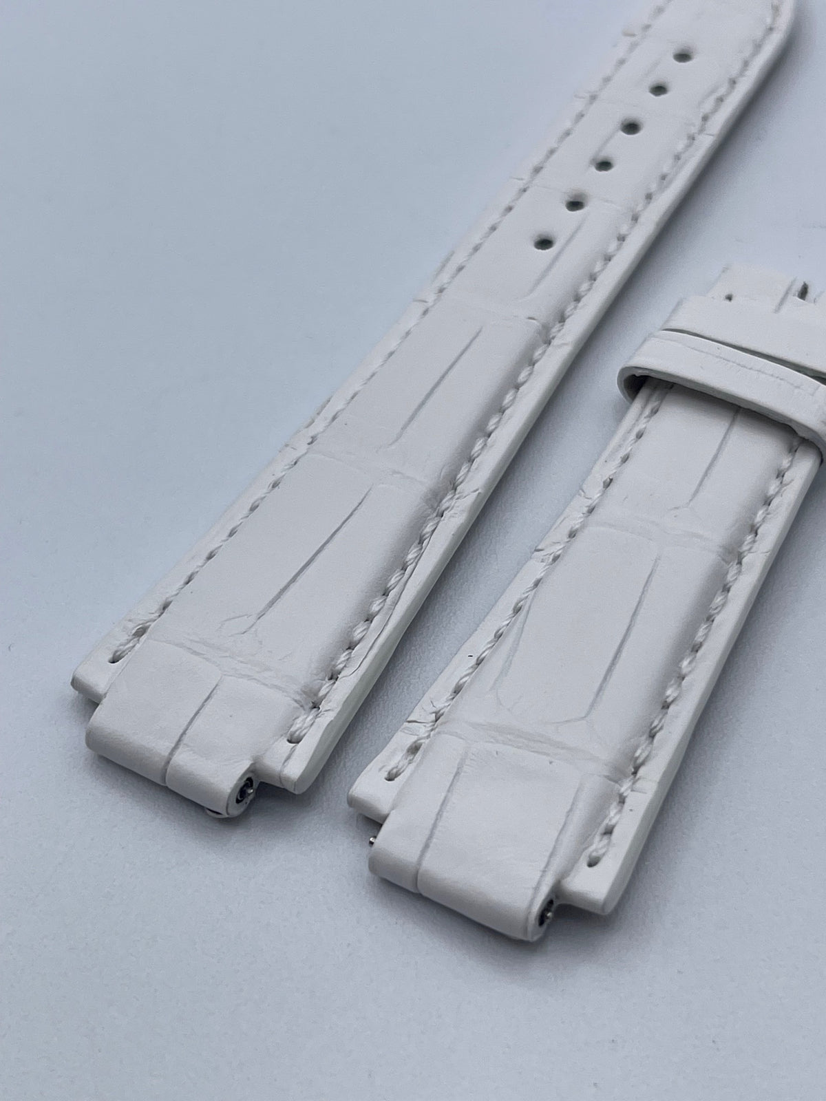 Harry Winston Ocean cinturino alligatore bianco alligator strap 21(13.4)/16mm