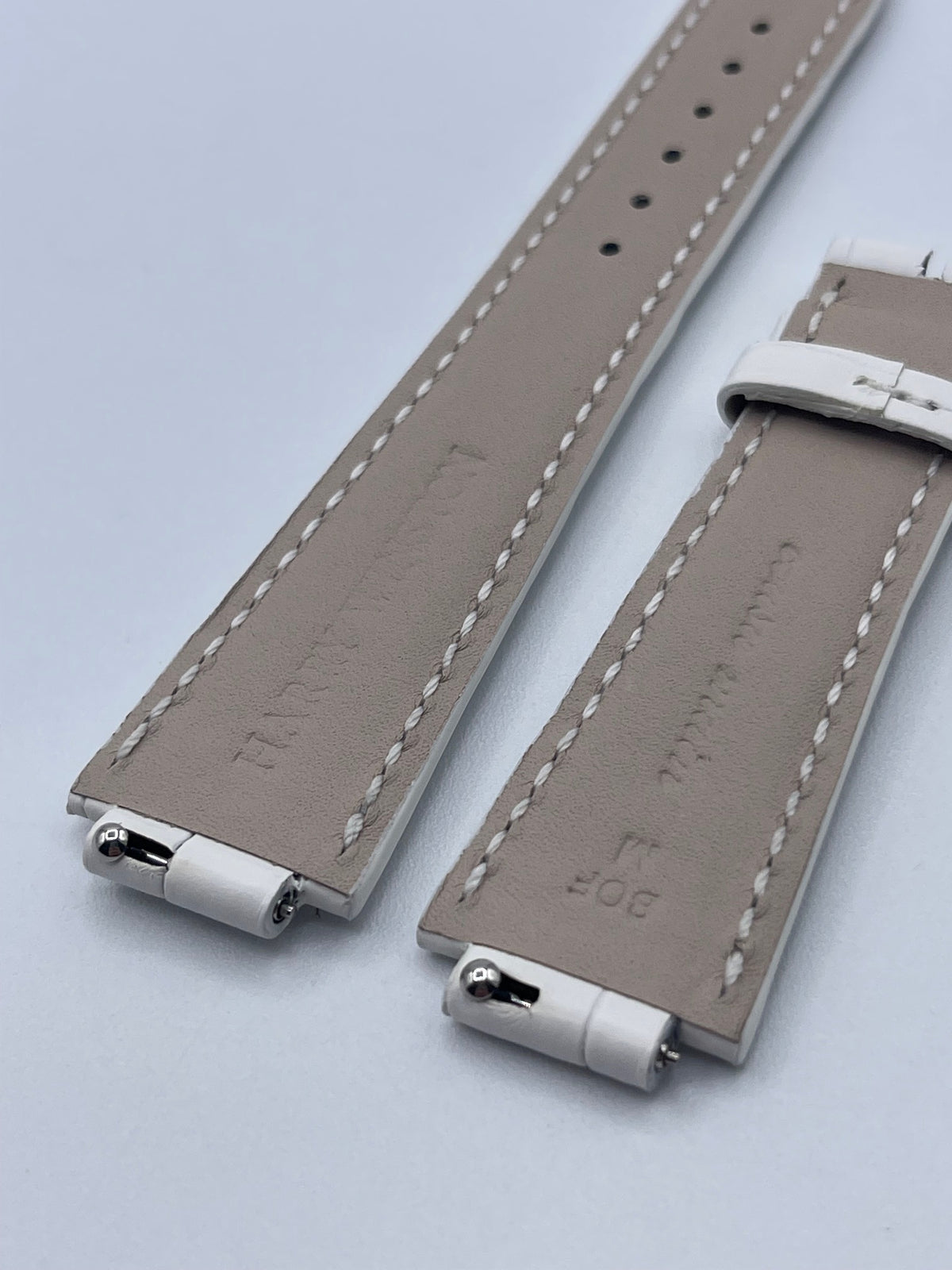 Harry Winston Ocean cinturino alligatore bianco alligator strap 21(13.4)/16mm