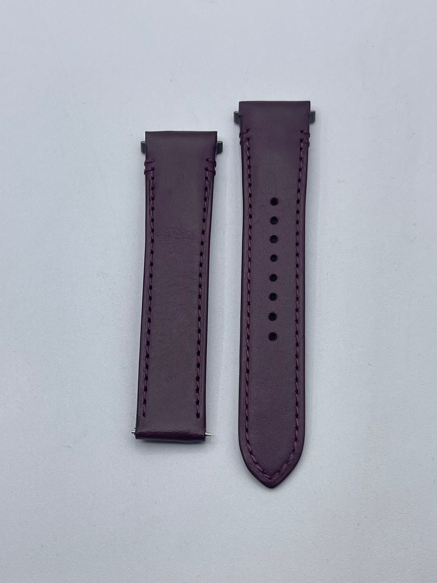 Cartier Santos cinturino orologio pelle vegetale viola puple KDATYABO 18.5/16mm
