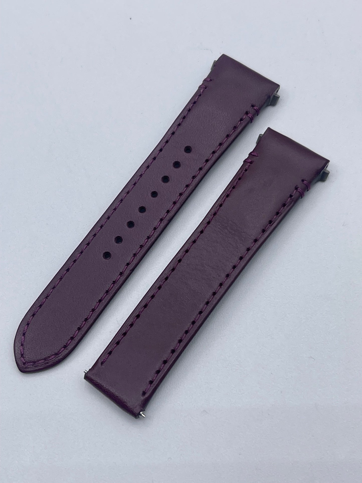 Cartier Santos cinturino orologio pelle vegetale viola puple KDATYABO 18.5/16mm
