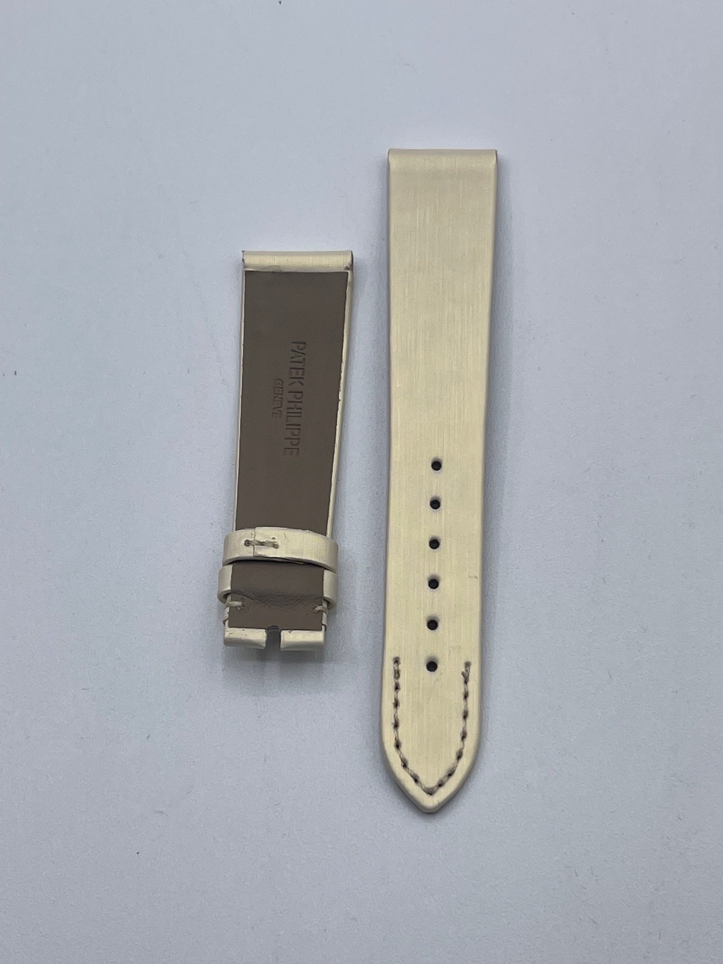 Patek Philippe cinturino sabbia tela spazzolato brushed fabric 17/14mm