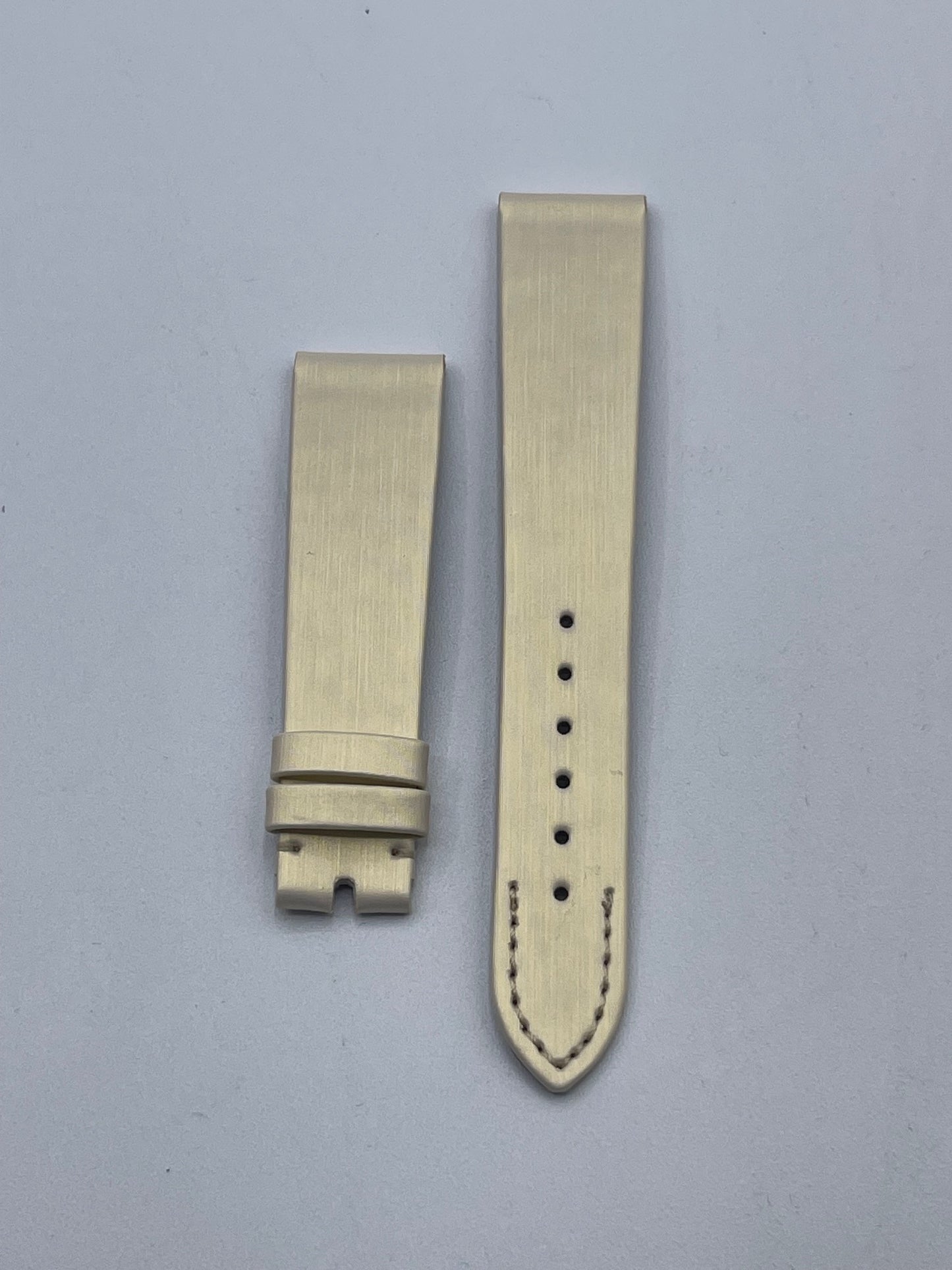 Patek Philippe cinturino sabbia tela spazzolato brushed fabric 17/14mm