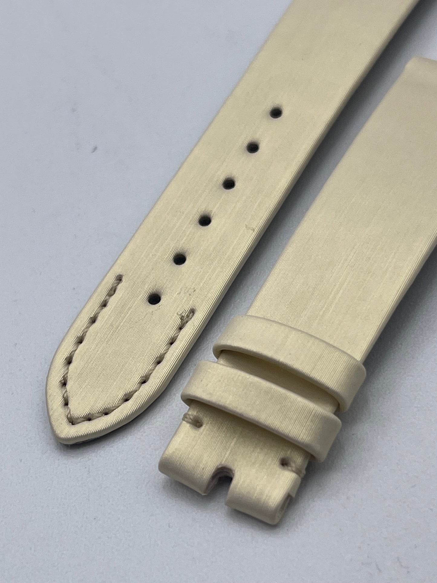 Patek Philippe cinturino sabbia tela spazzolato brushed fabric 17/14mm