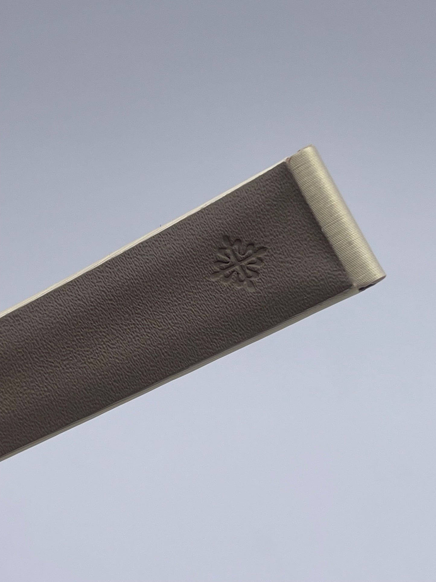 Patek Philippe cinturino sabbia tela spazzolato brushed fabric 17/14mm