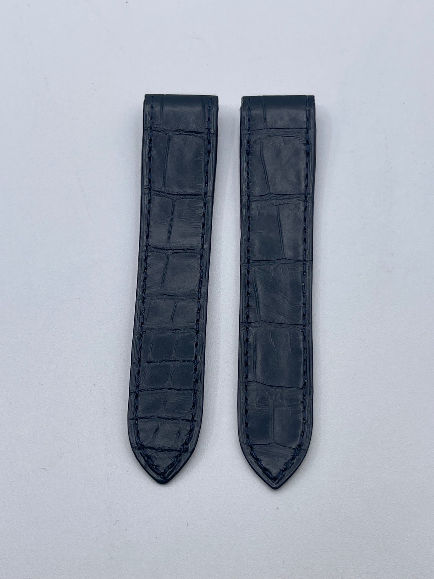 Cartier Santos 100MM cinturino alligatore blu blue KD1M9K29 20/18mm