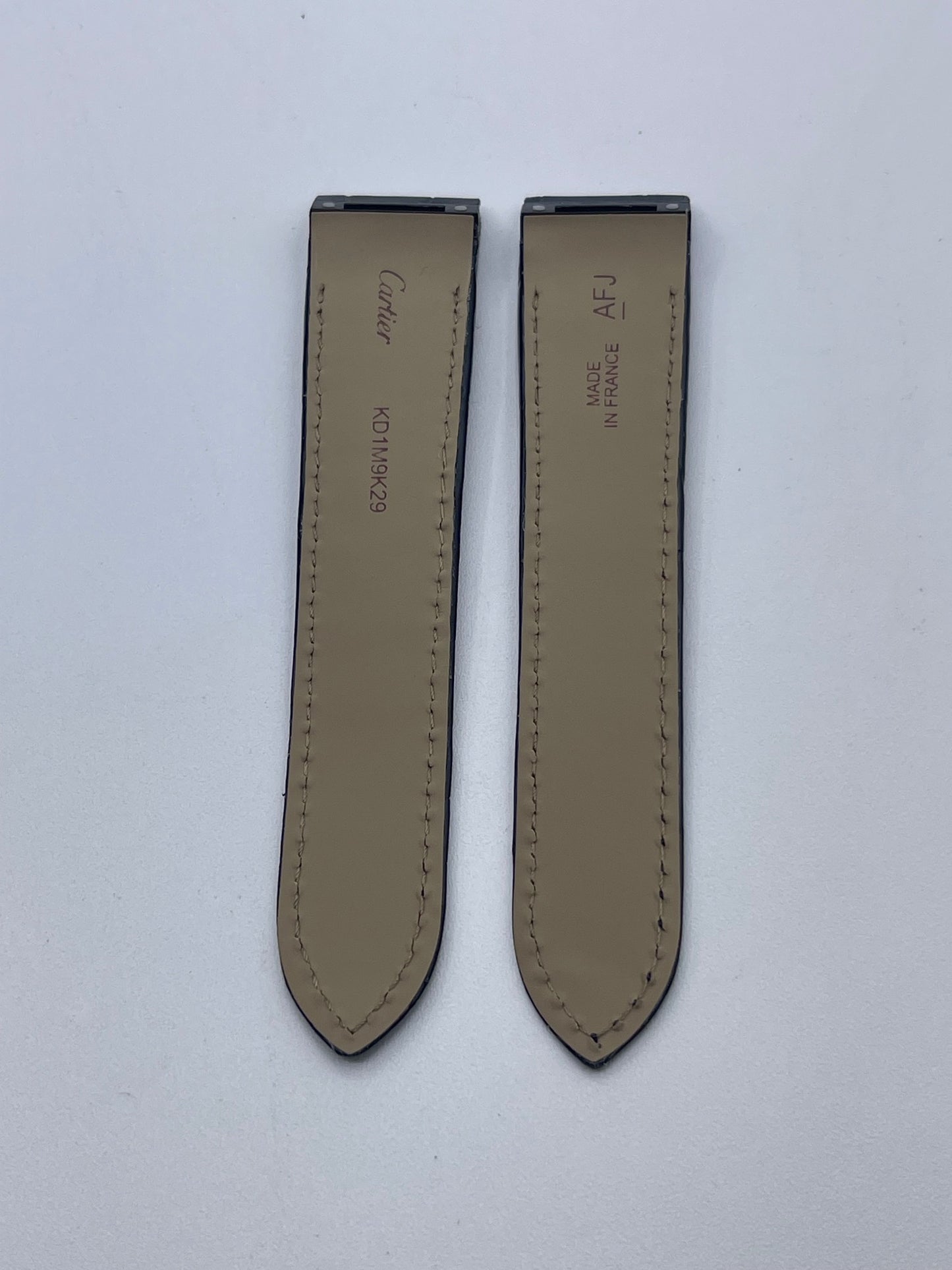 Cartier Santos 100MM cinturino alligatore blu blue KD1M9K29 20/18mm