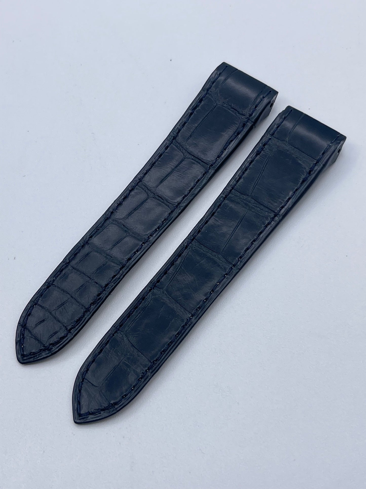 Cartier Santos 100MM cinturino alligatore blu blue KD1M9K29 20/18mm