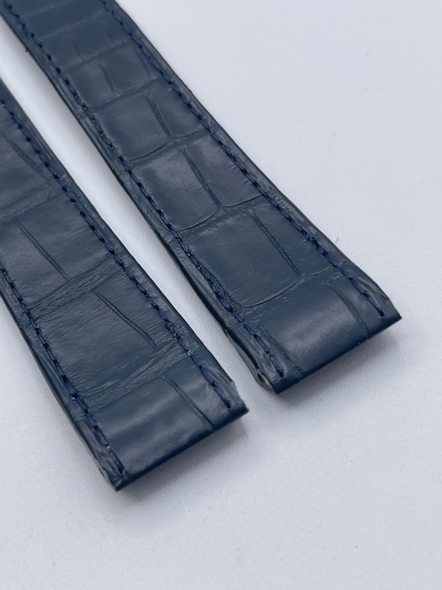 Cartier Santos 100MM cinturino alligatore blu blue KD1M9K29 20/18mm