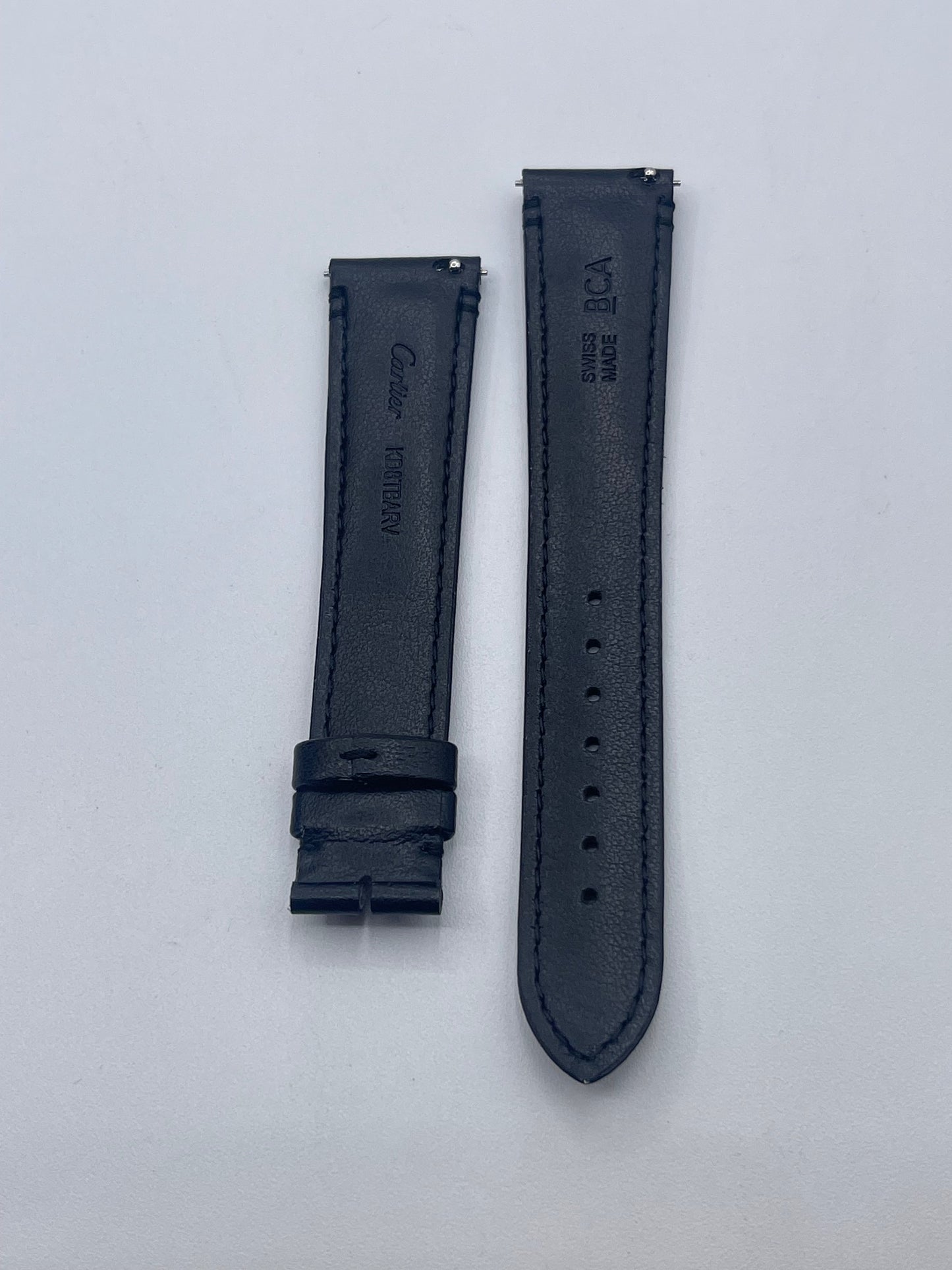 Cartier Tank cinturino vitello nero black KD8TBARV 19/16mm