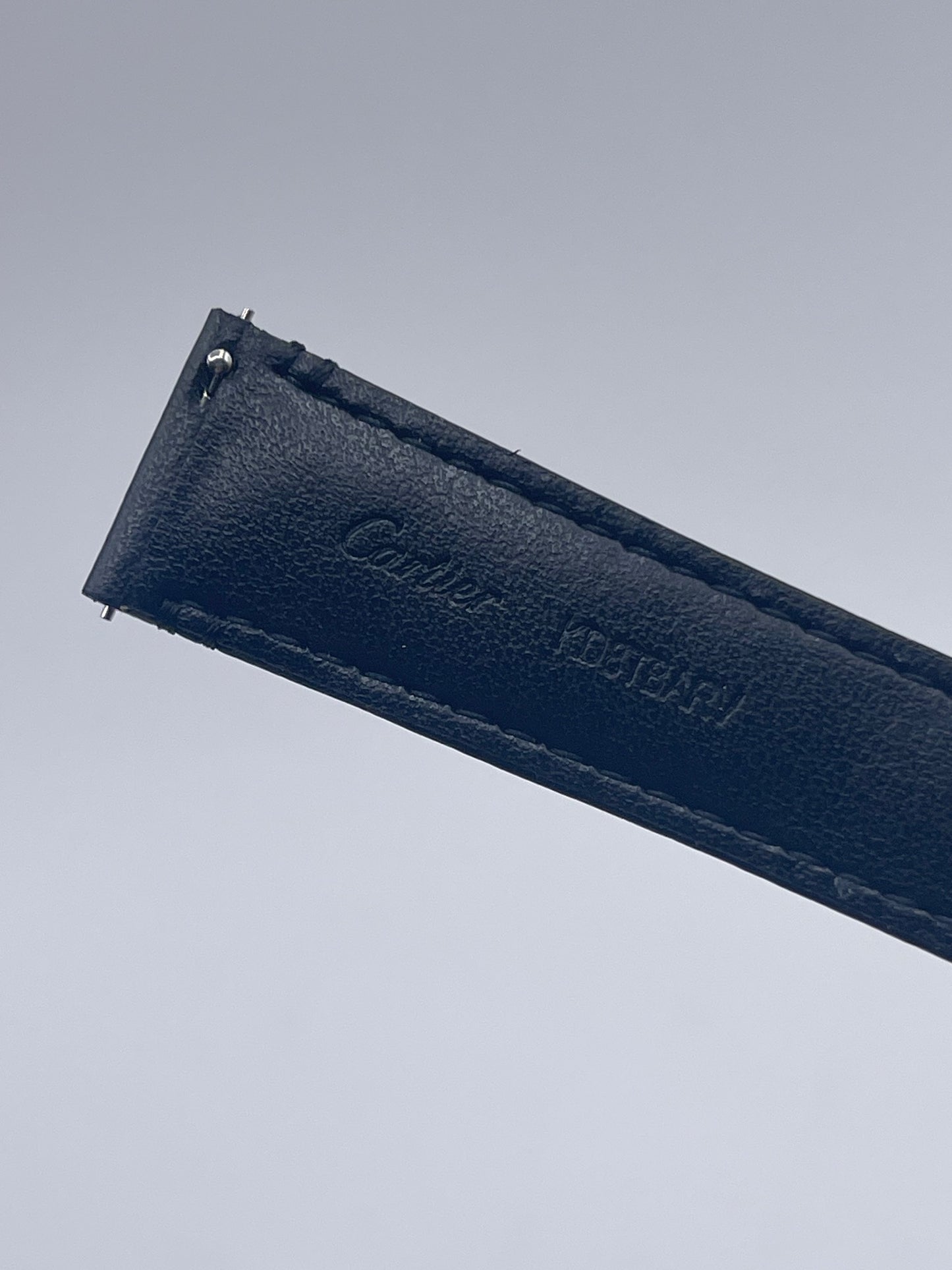 Cartier Tank cinturino vitello nero black KD8TBARV 19/16mm